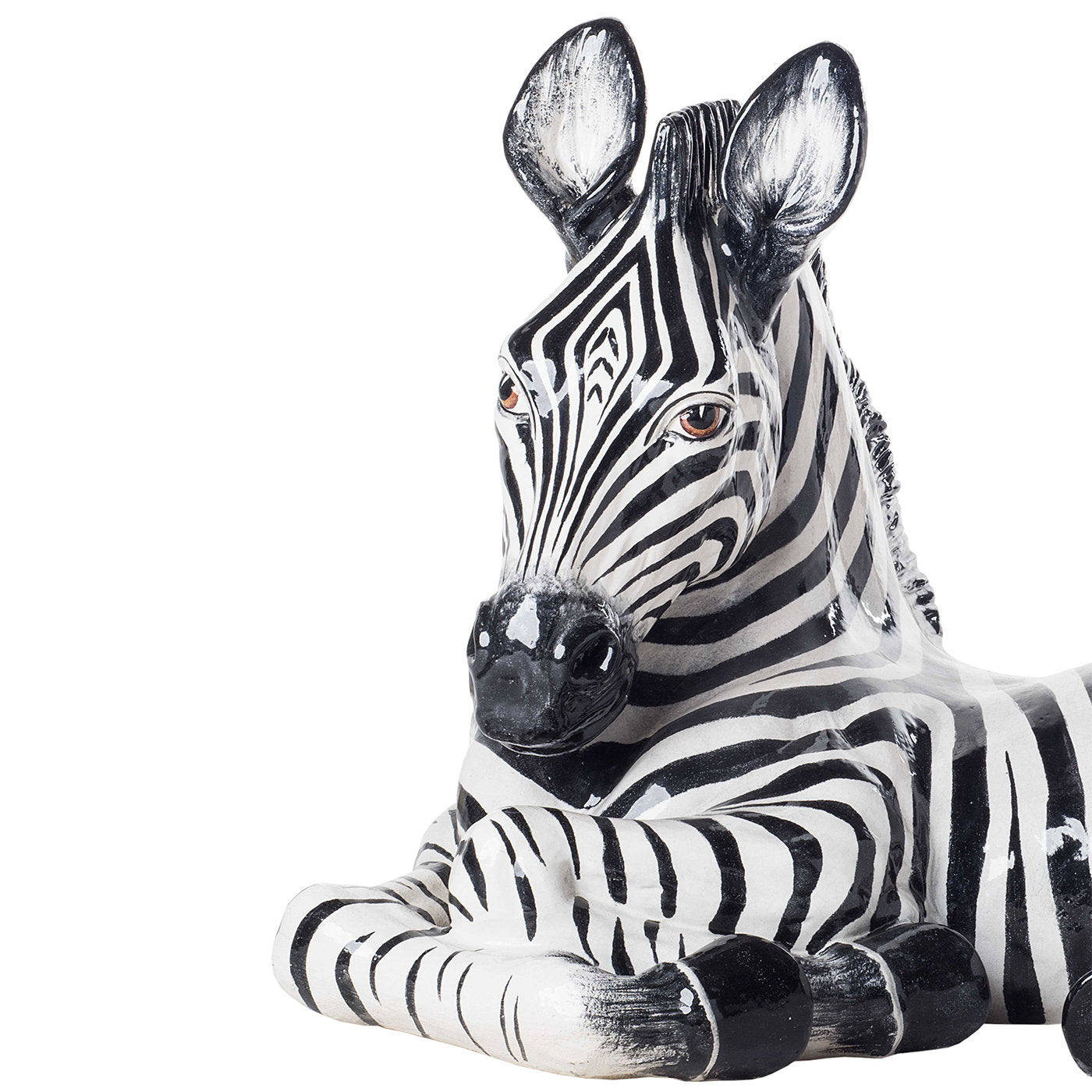 Statuetta Zebra in ceramica  - Vista alternativa 5