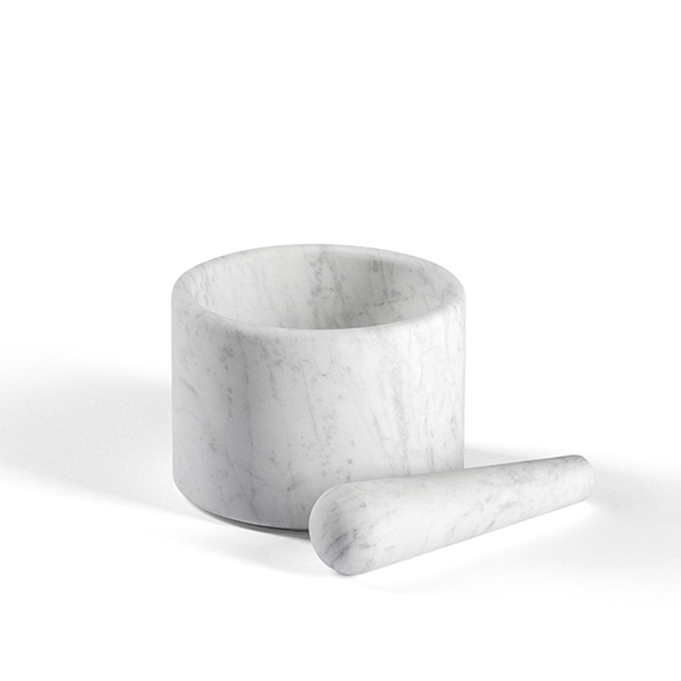 Ellipse Carrara Marble Mortar & Pestle - Alternative view 3