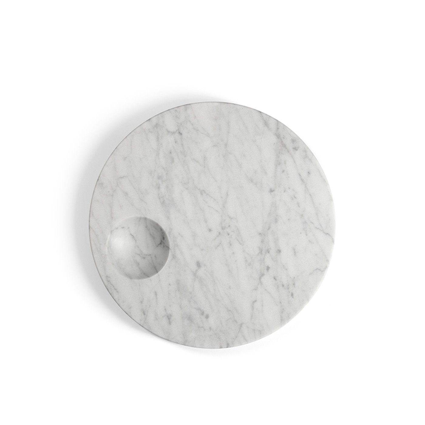 Ellipse Carrara Marble Platter - Alternative view 1