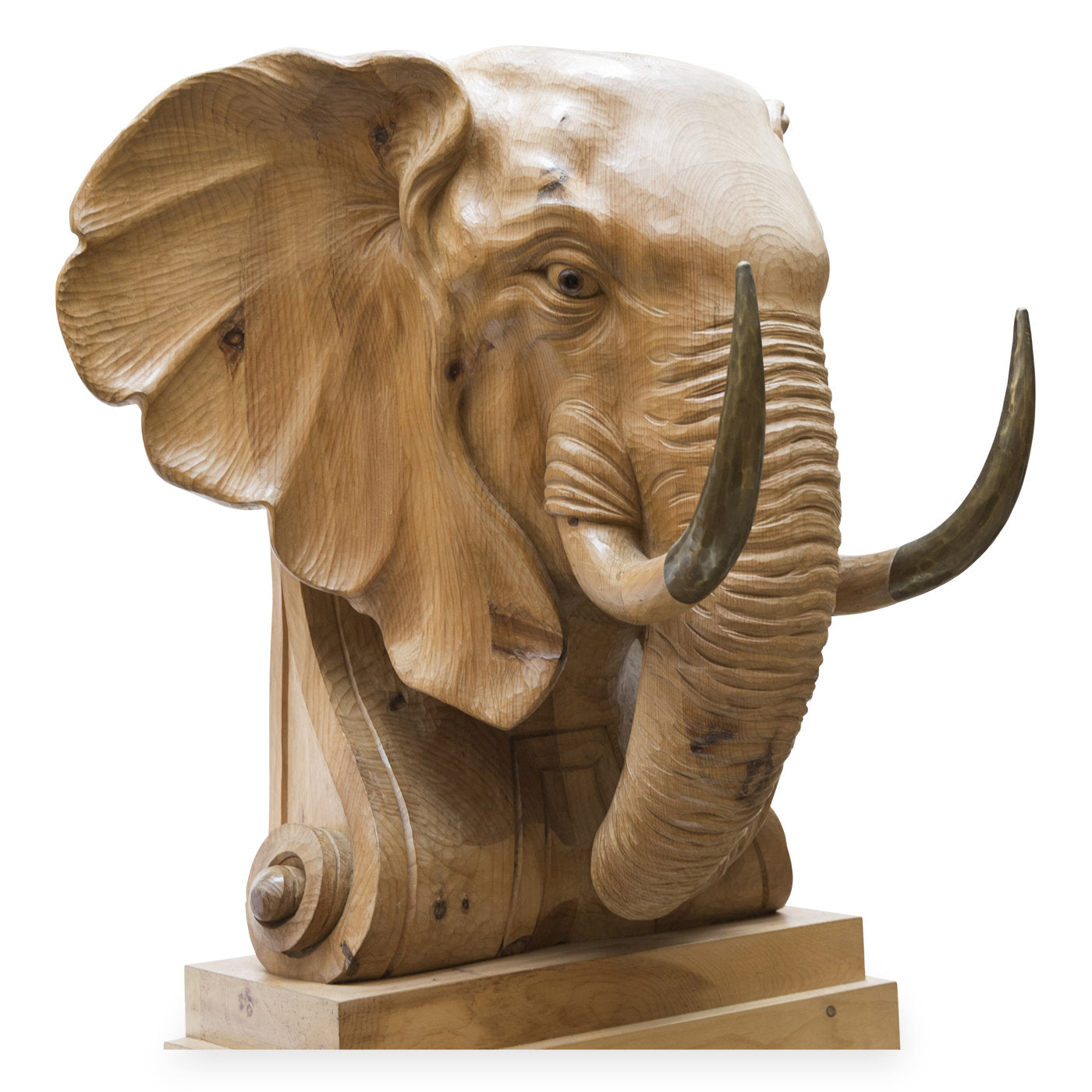 Elefante Il Magnifico Wood Sculpture - Alternative view 2