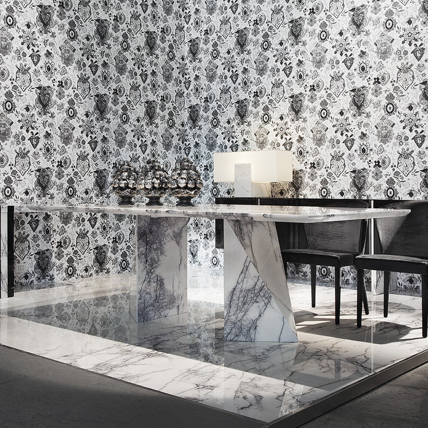 Oltre Table in Bianco Lilla Marble by Giorgio Soressi - Alternative view 3