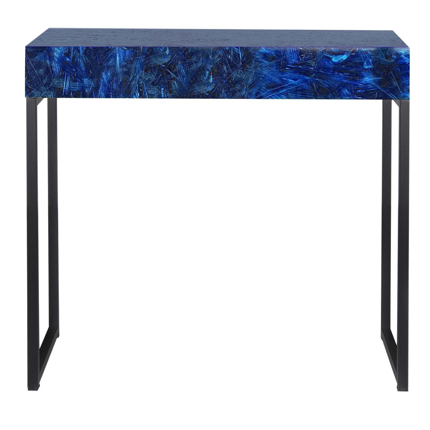 Mesa consola Spring azul con cajón by Fabrizio Contaldo - Vista principal