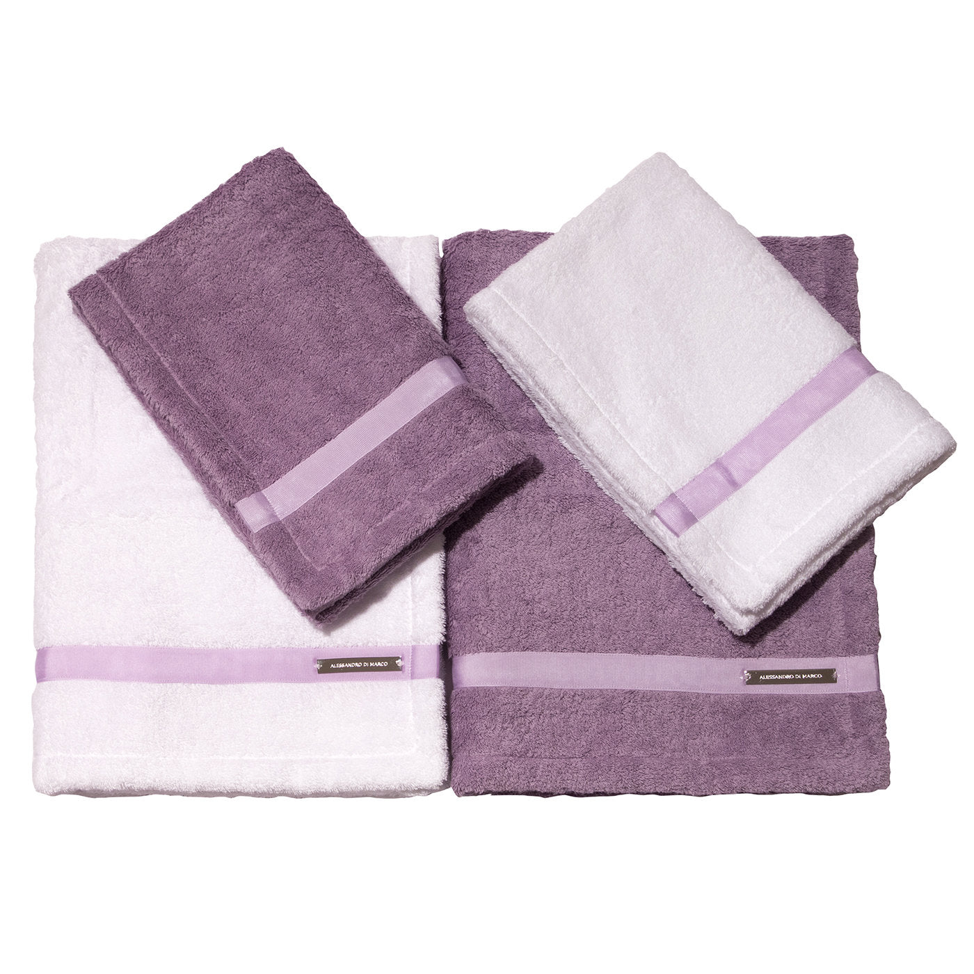 Juego de toallas de baño grandes - Lila - Vista alternativa 2