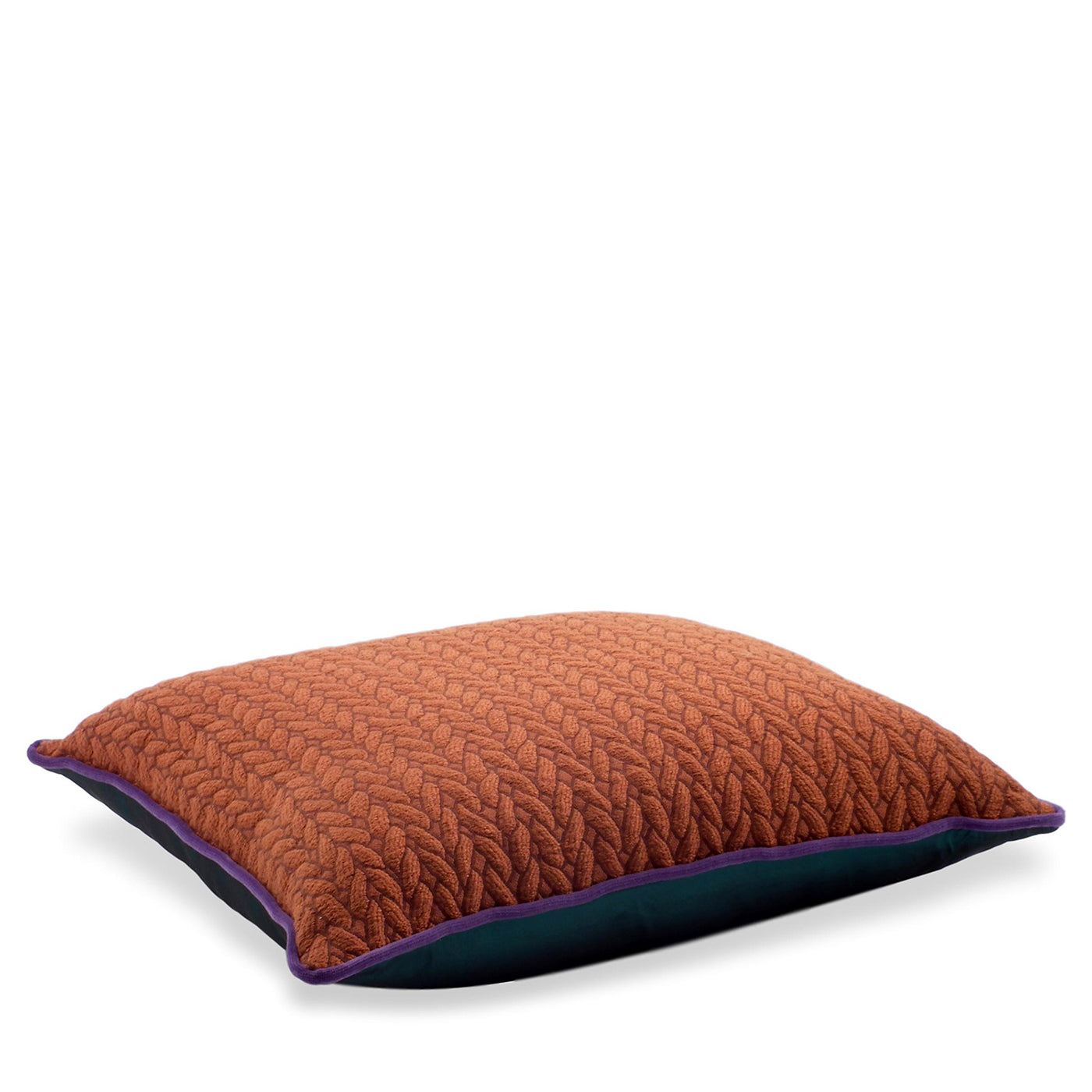 Tricot burnt Jacquard Fabric Carrè Cushion - Alternative view 1