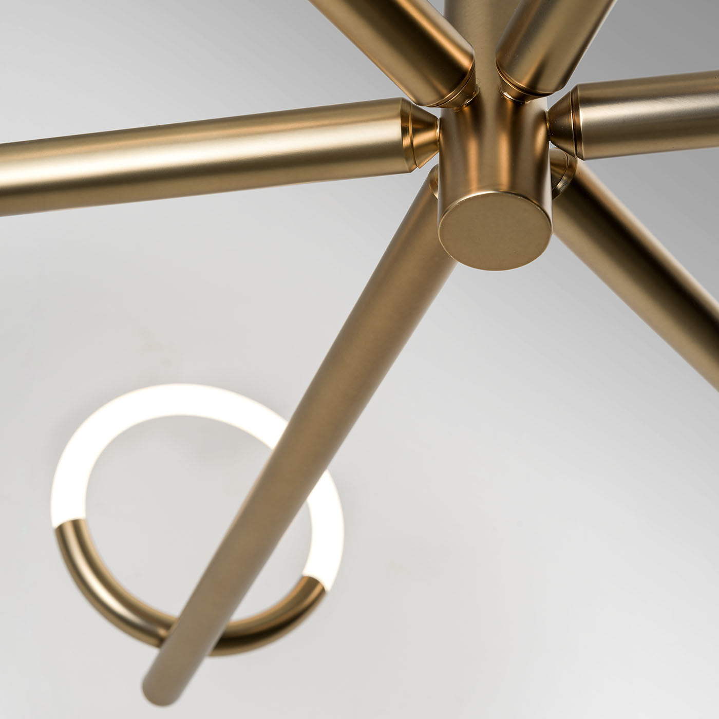 Loop Bronze Matte Metal Chandelier - Alternative view 2