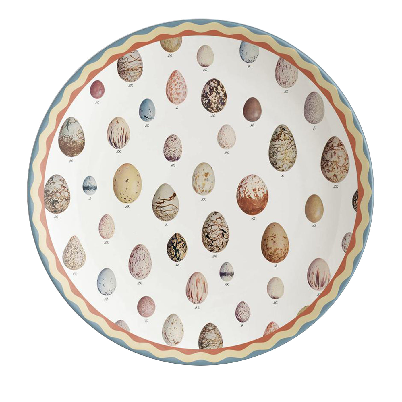 Plato Cargador de Porcelana con Huevos Cabinet De Curiosités - Vista principal