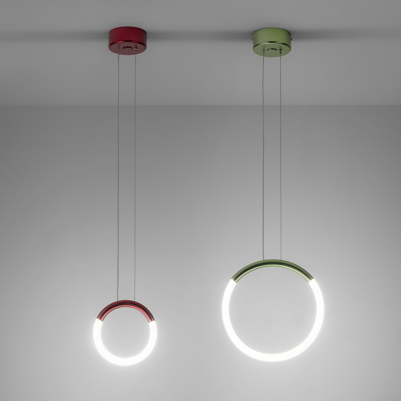 Suspensión de metal verde mate Loop - Vista alternativa 3