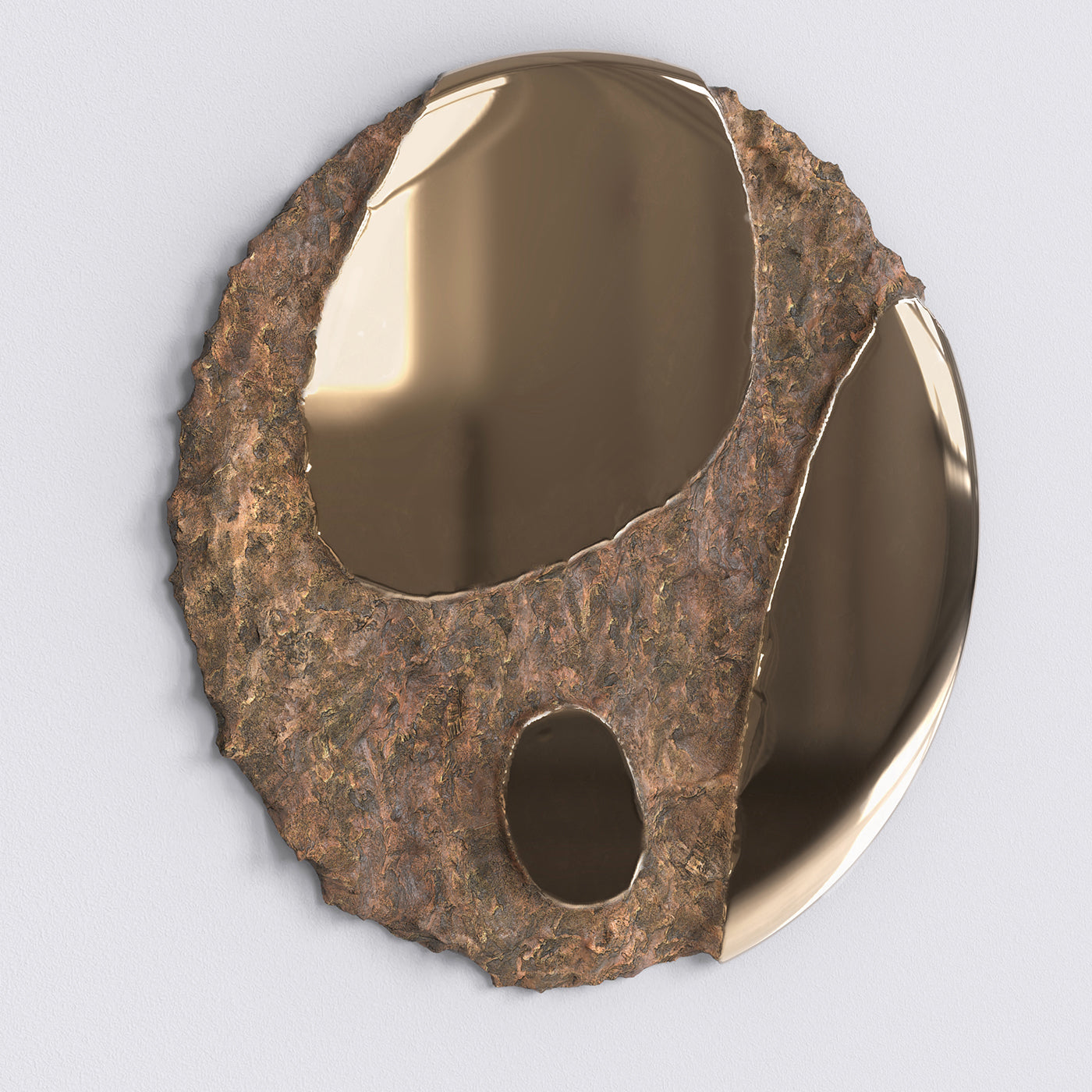 Apollo Cast Bronze Sculptural Wall Mirror #3 - Alternative view 1