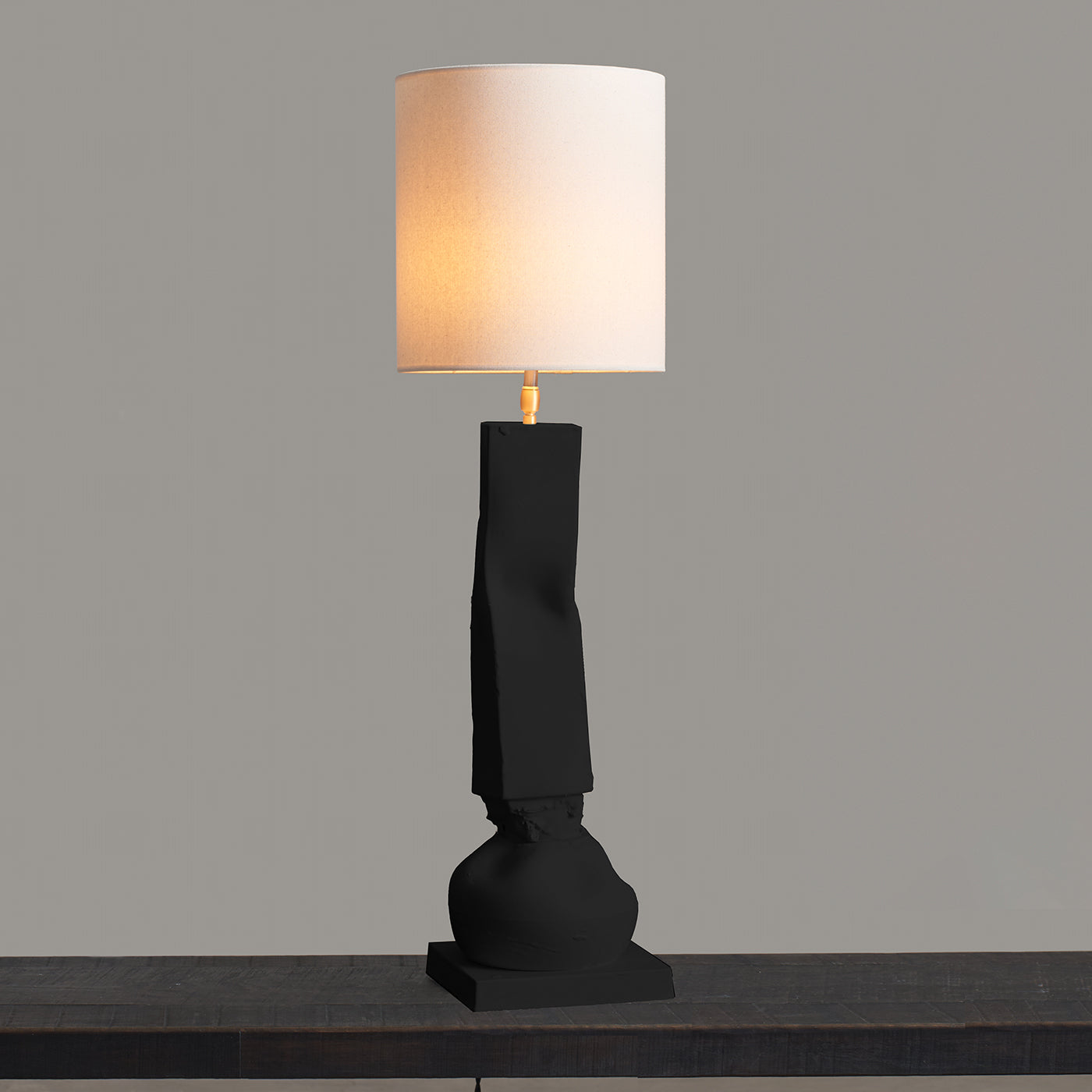 Nove+Crespano Onyx Black Ceramic Table Lamp - Alternative view 1