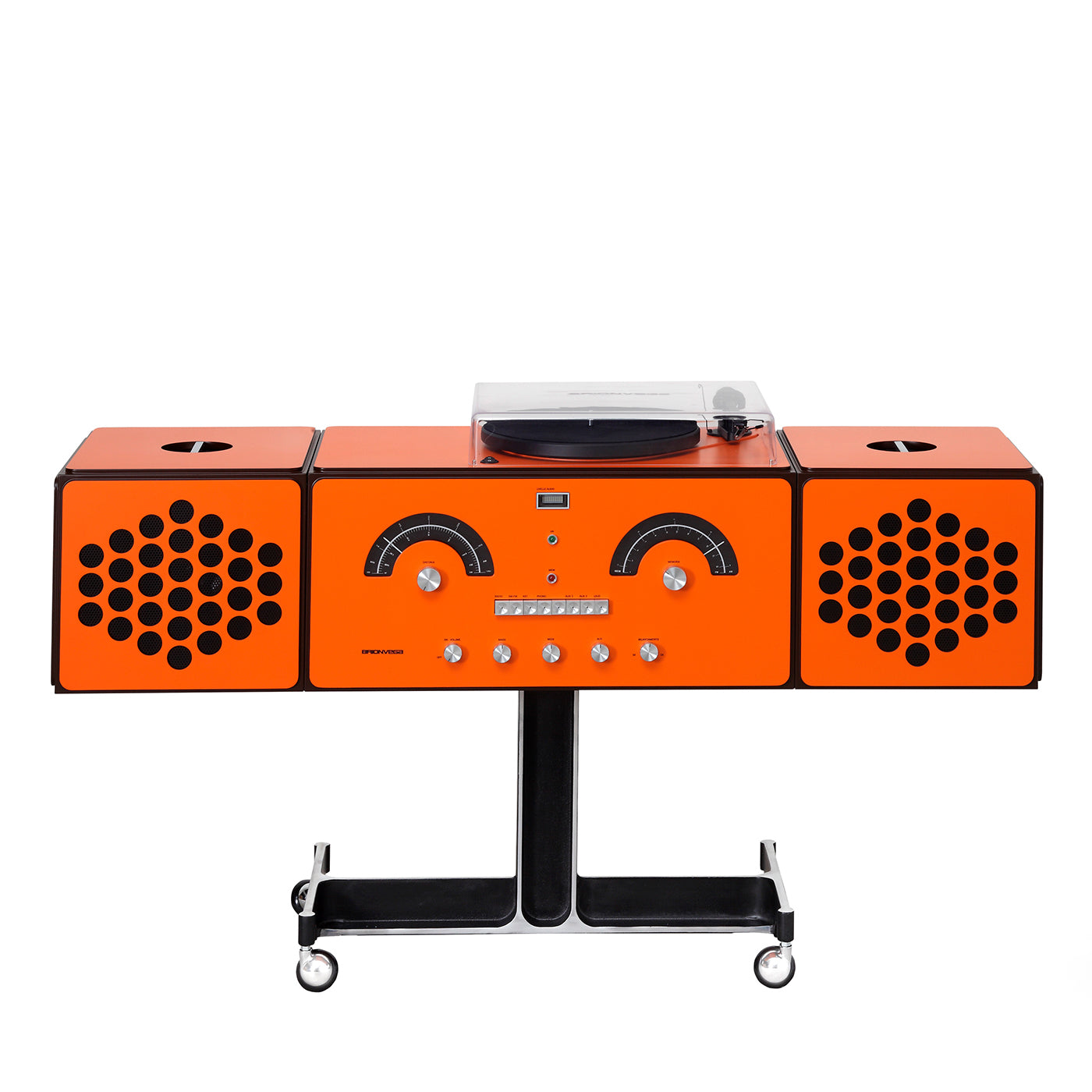 Radiofonografo RR226 naranja de Achille y Pier Giacomo Castiglioni - Vista principal