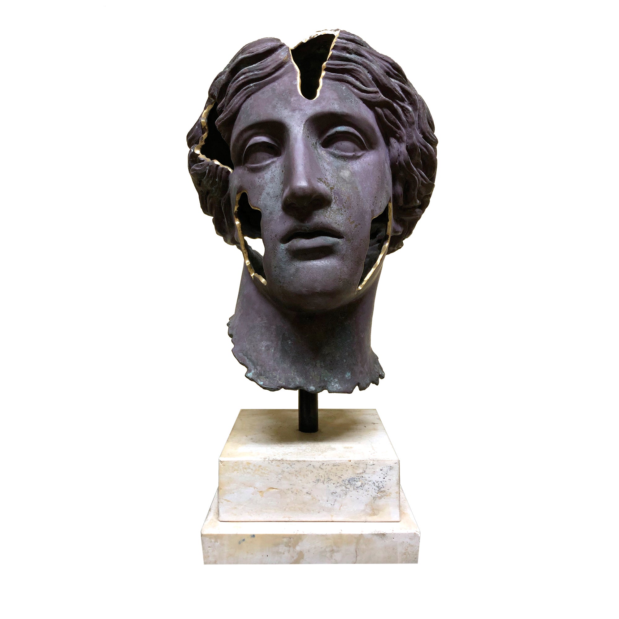 Sculpture de tête fragmentaire Testa di Venere - Vue principale