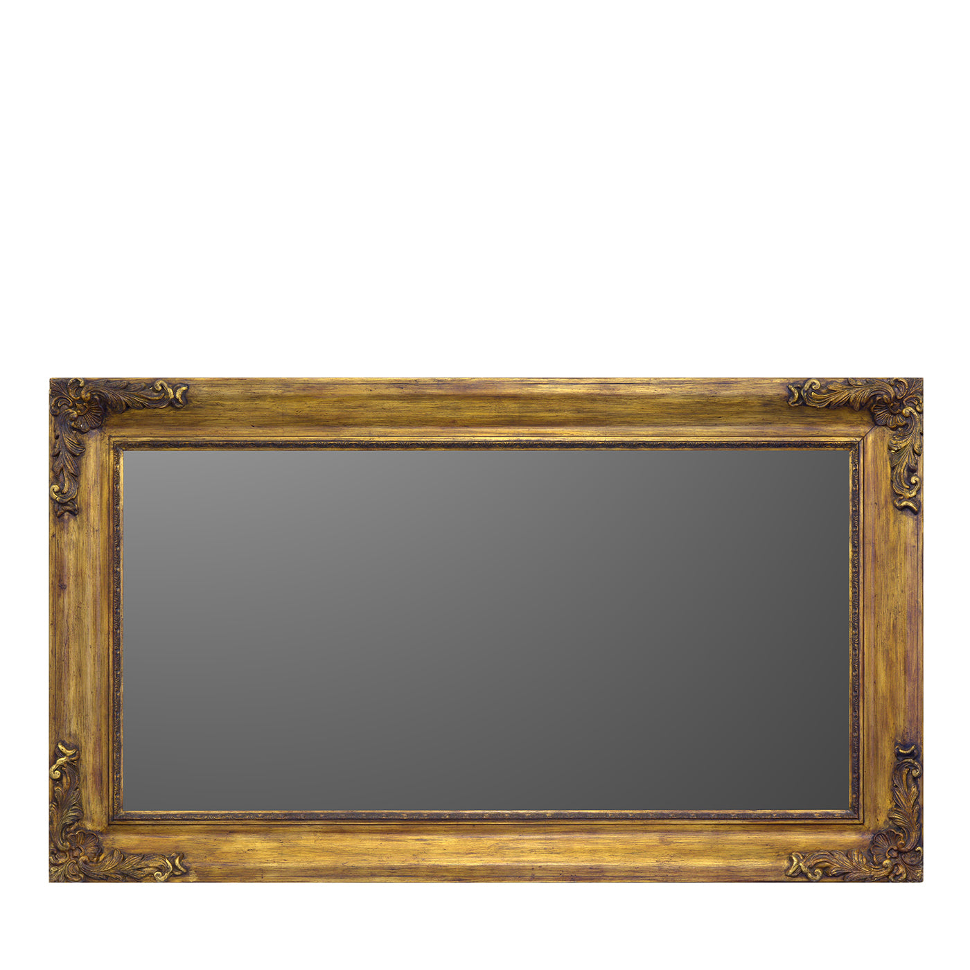 Gold Guantiera Frame Horizontal Wall Mirror - Main view