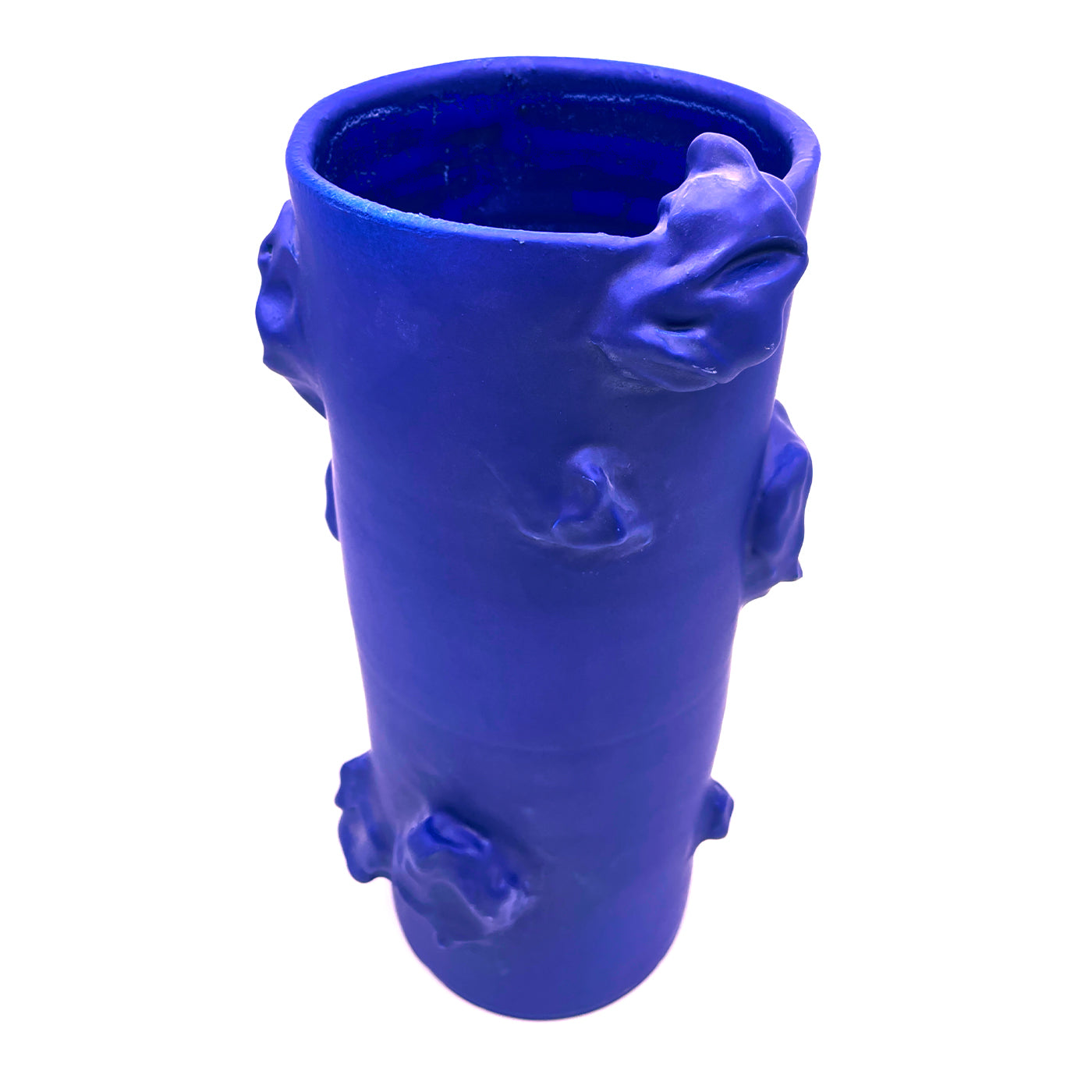 Gum Matte Deep Blue Cylinder Vase - Alternative view 2