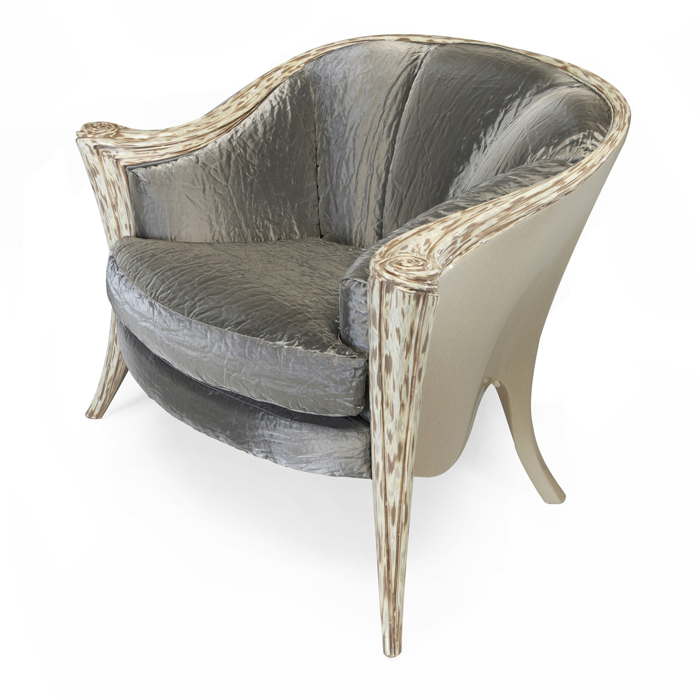 Opus Futura Upholstered Armchair Gray by Carlo Rampazzi - Alternative view 2