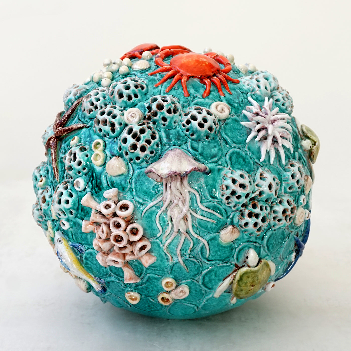 Oceano Spherical Polychrome Sculpture - Alternative view 4