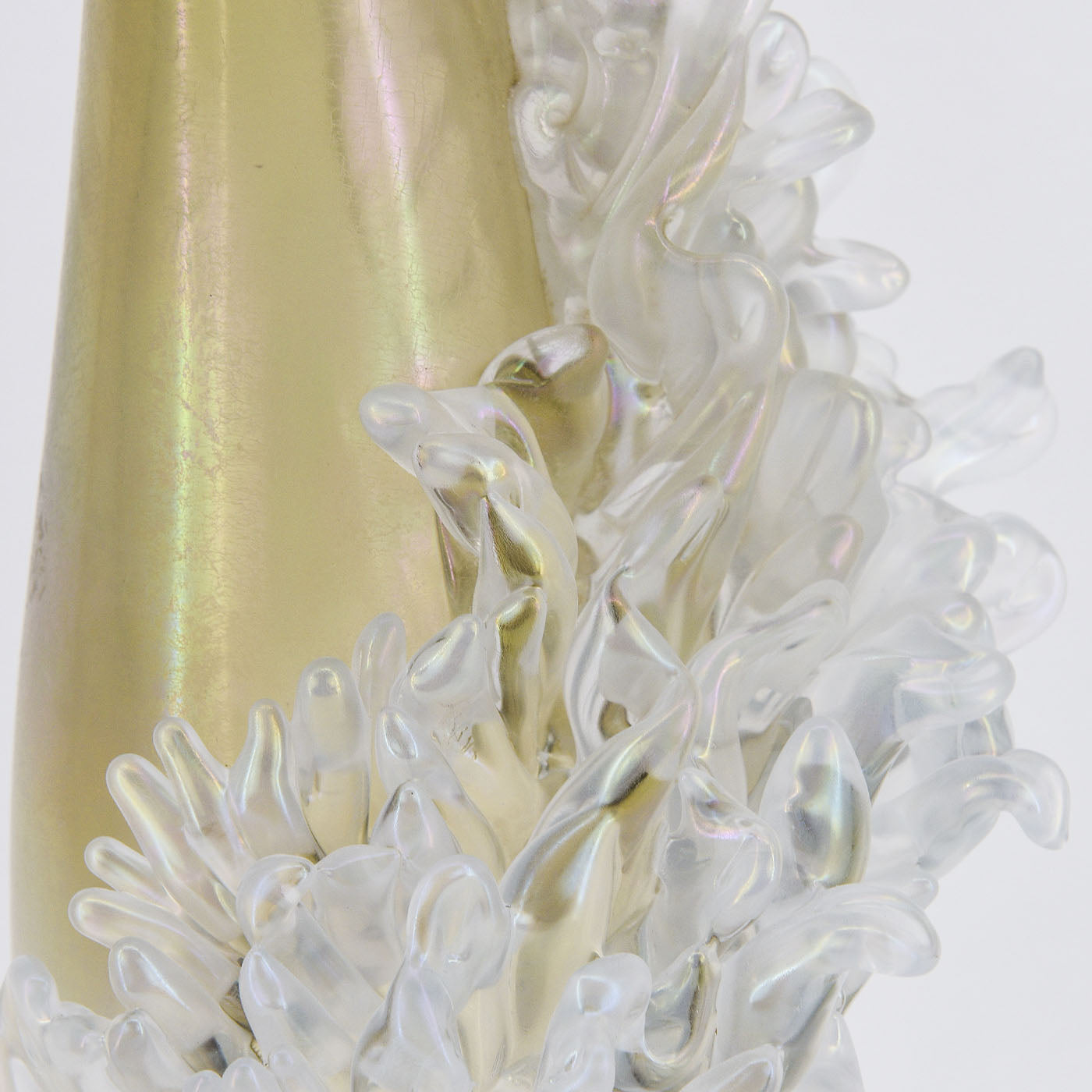 Plume Beige & Transparent Vase #1 - Alternative view 4