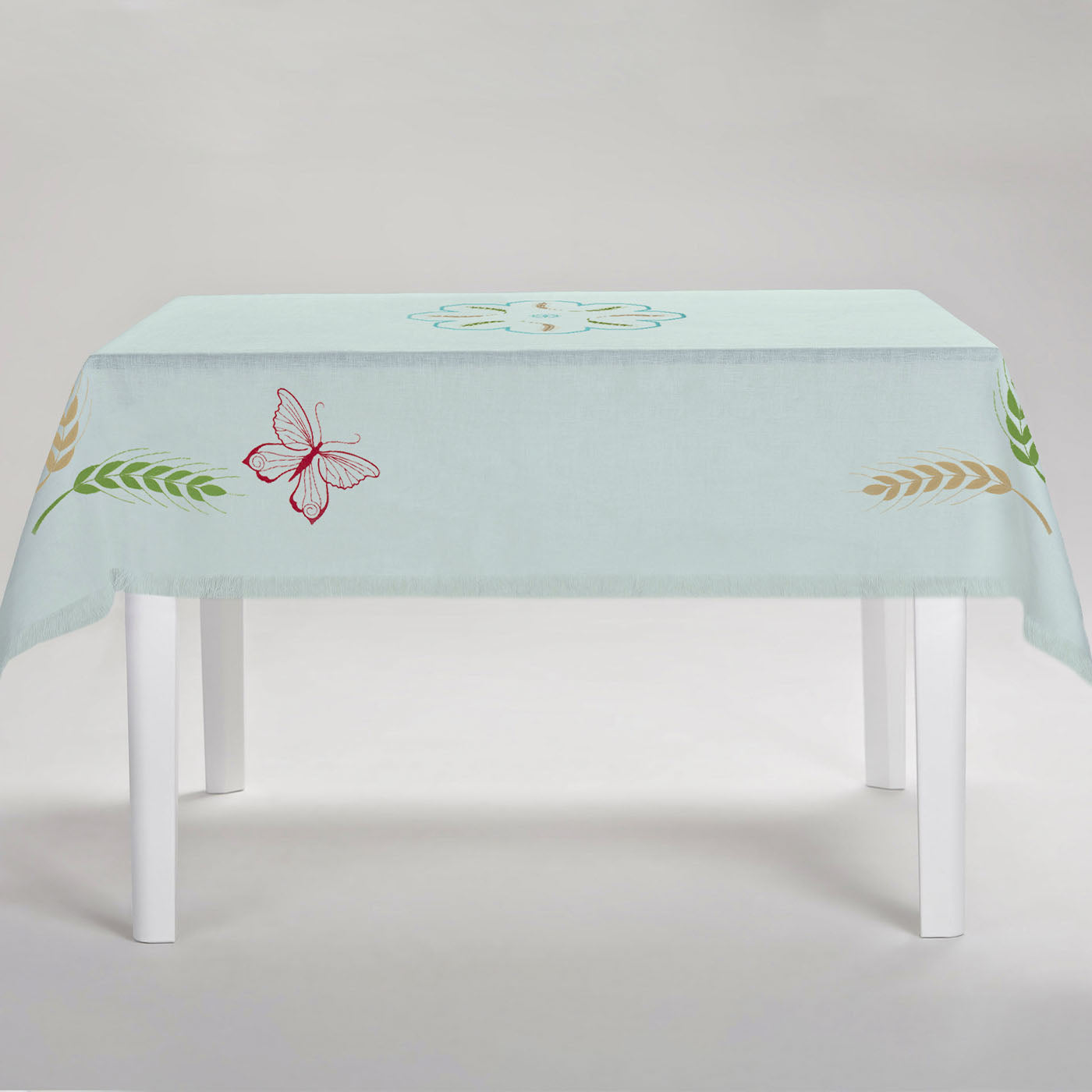 Grano Multicolor Rectangular Turquoise Tablecloth - Alternative view 1