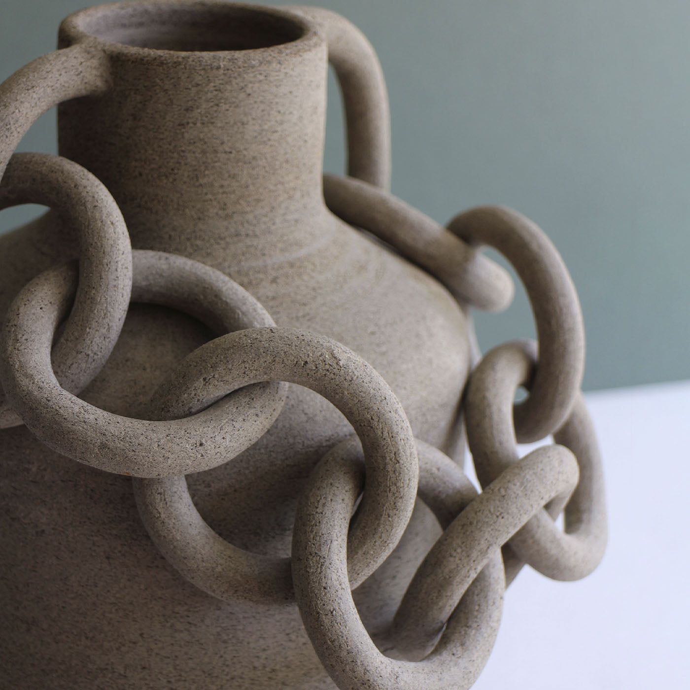 Dekorative Sand-Amphora mit zwei Händen - Alternative Ansicht 1