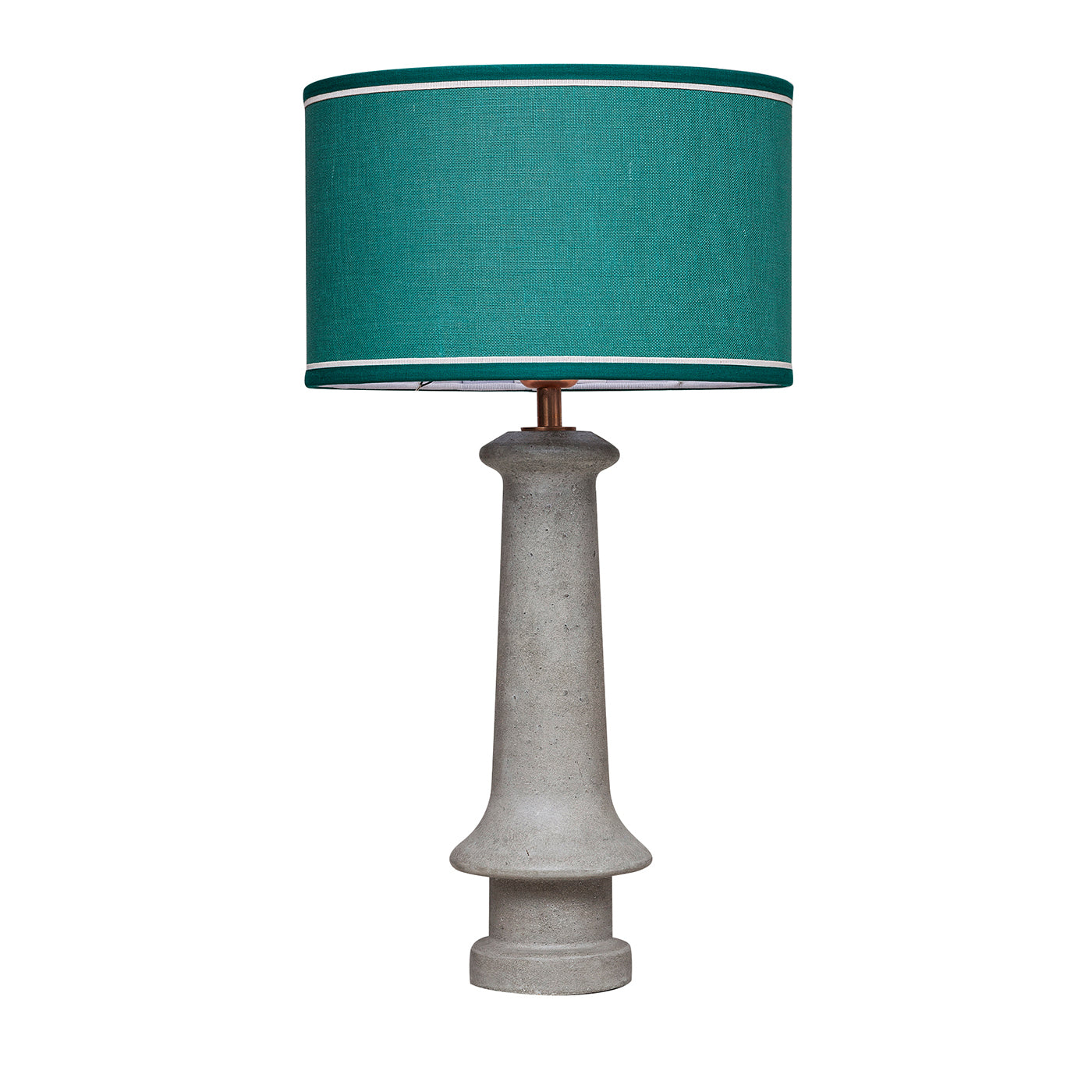 Cement Turquoise Table Lamp - Main view
