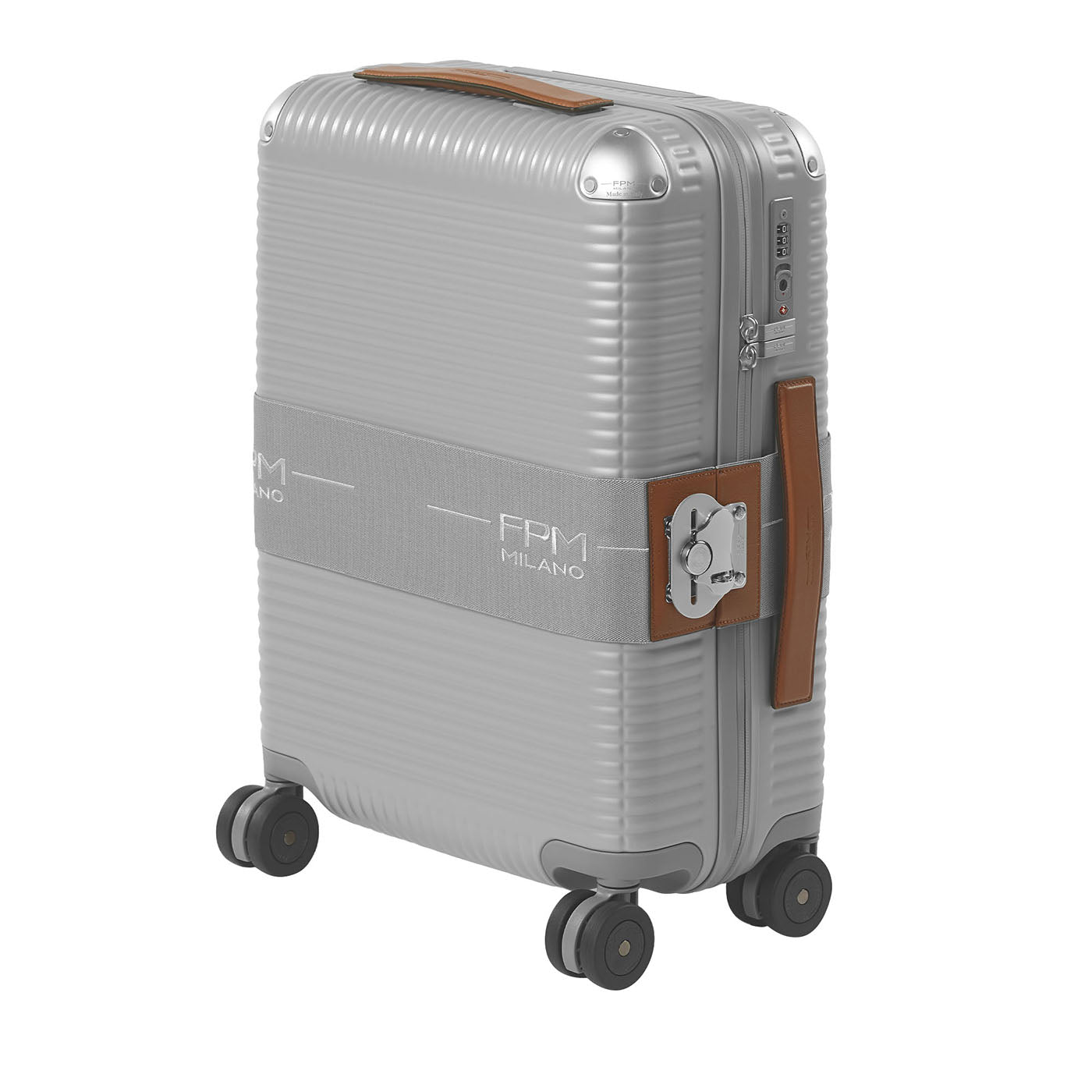 Bank Zip Deluxe Gray Spinner 55 Luggage - Main view