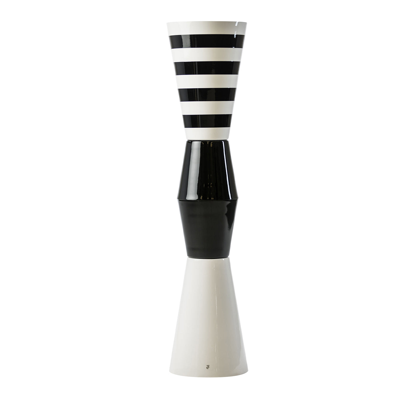 Lampe Ulus 90 noir et blanc Marco Piva Design - Vue principale