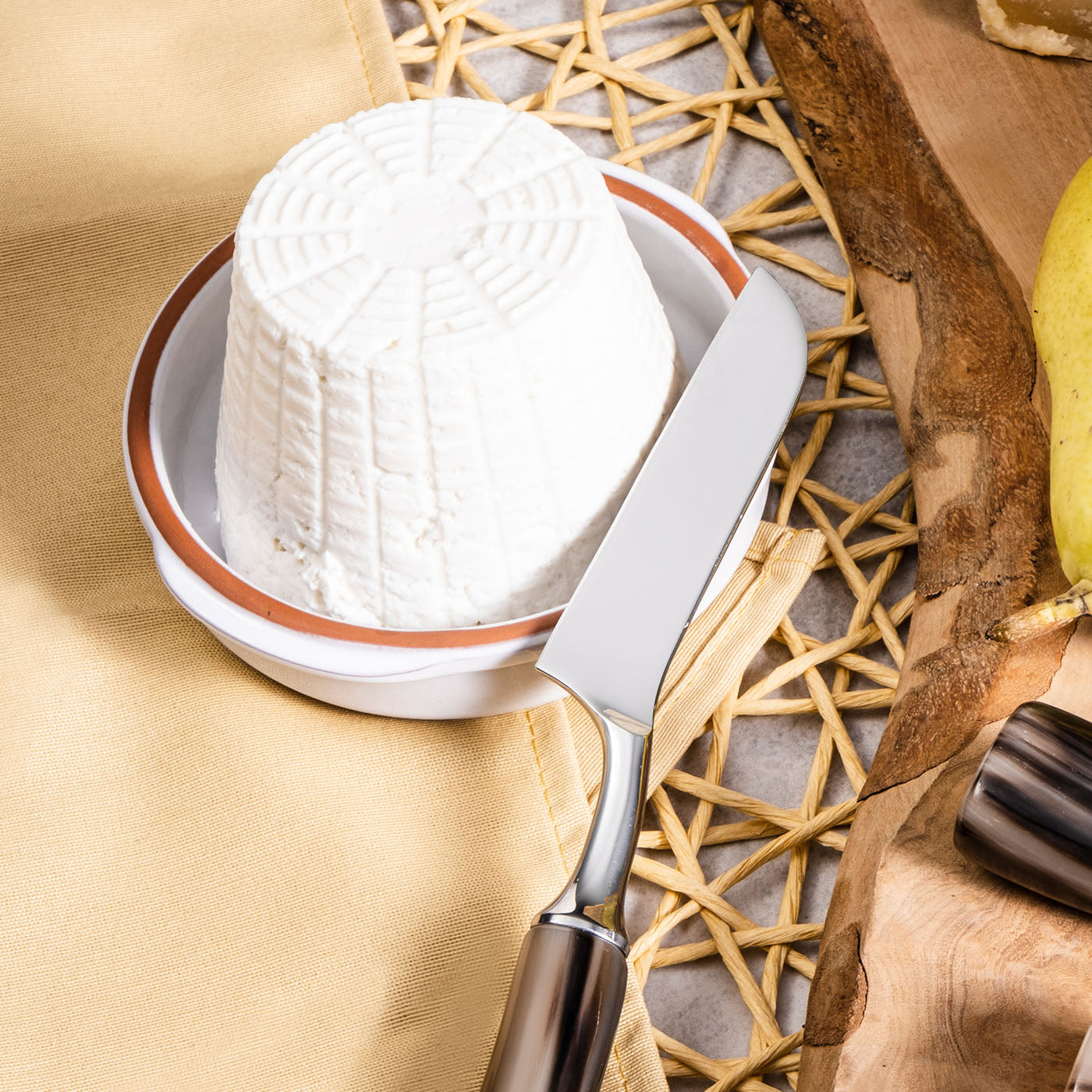 Set de couteaux à fromage en corne naturelle - Vue alternative 4