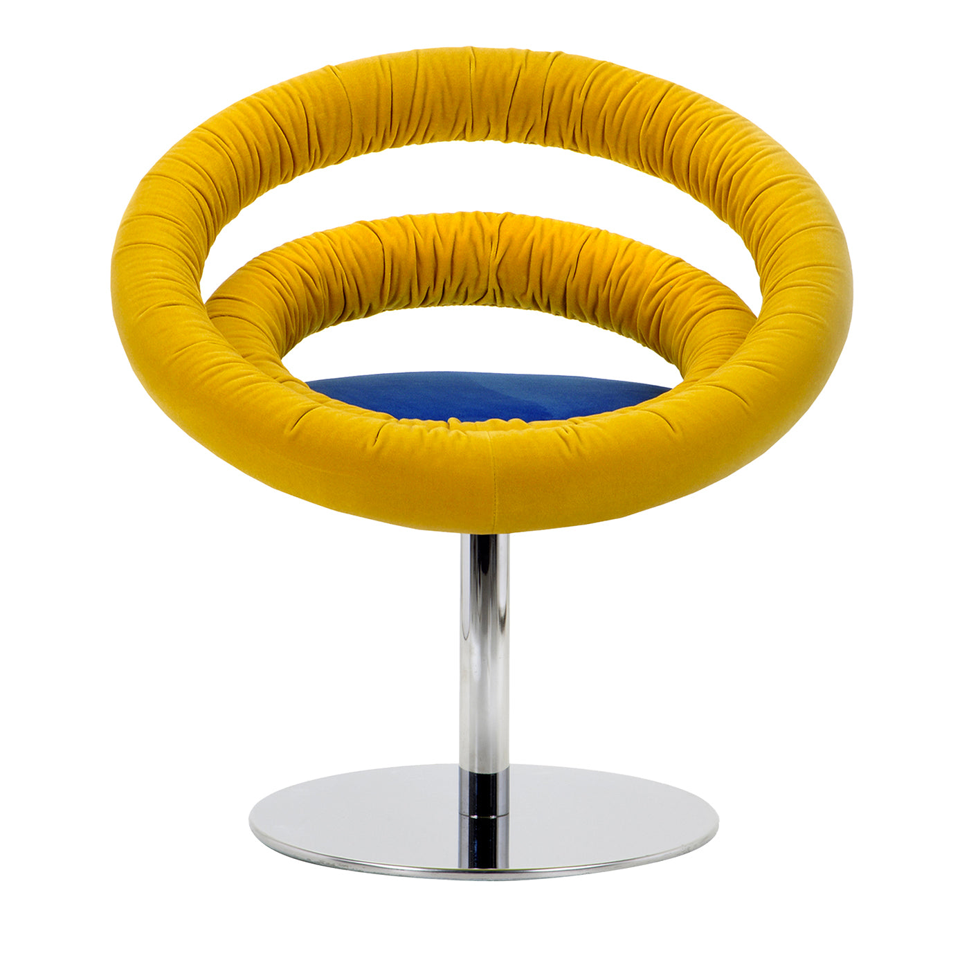 Circle B01 Yellow & Blue Armchair by R. Giacomucci & N. Cerasa - Main view