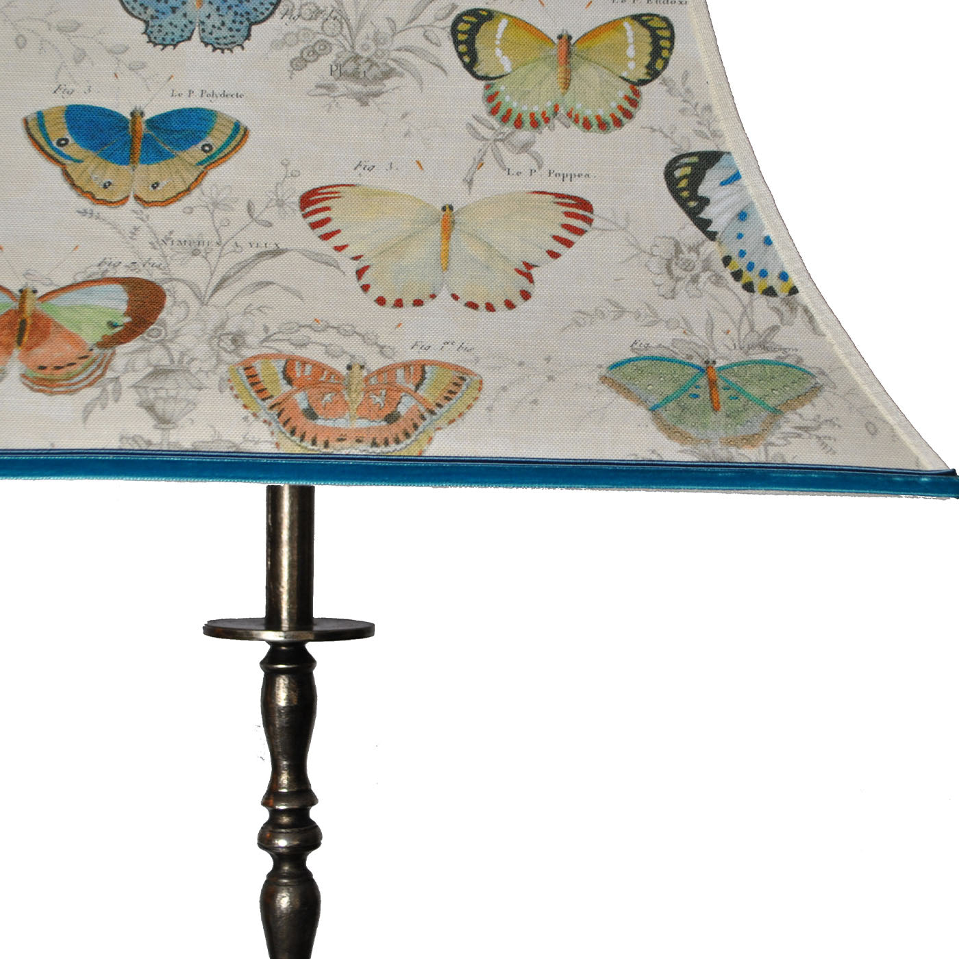 Butterflies Pagoda Metal Floor Lamp - Alternative view 1