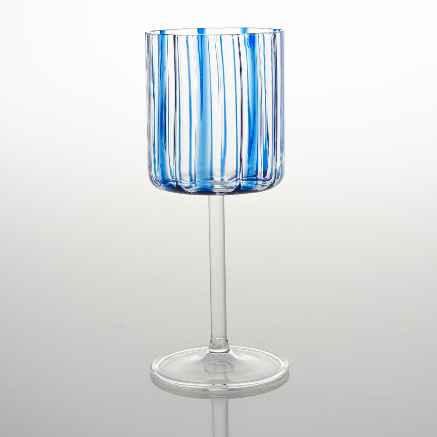 Copa de vino rayas azules - Vista alternativa 1