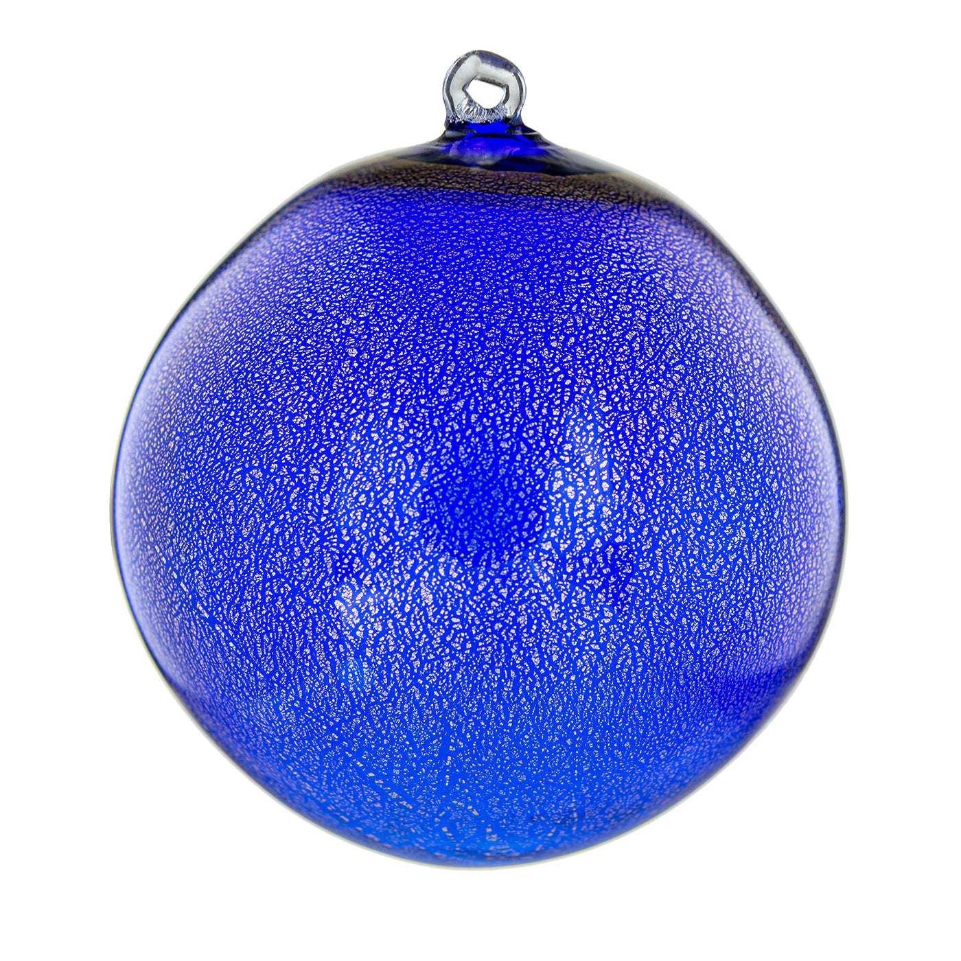 Juego de 2 bolas de cristal de Navidad azules - Vista principal