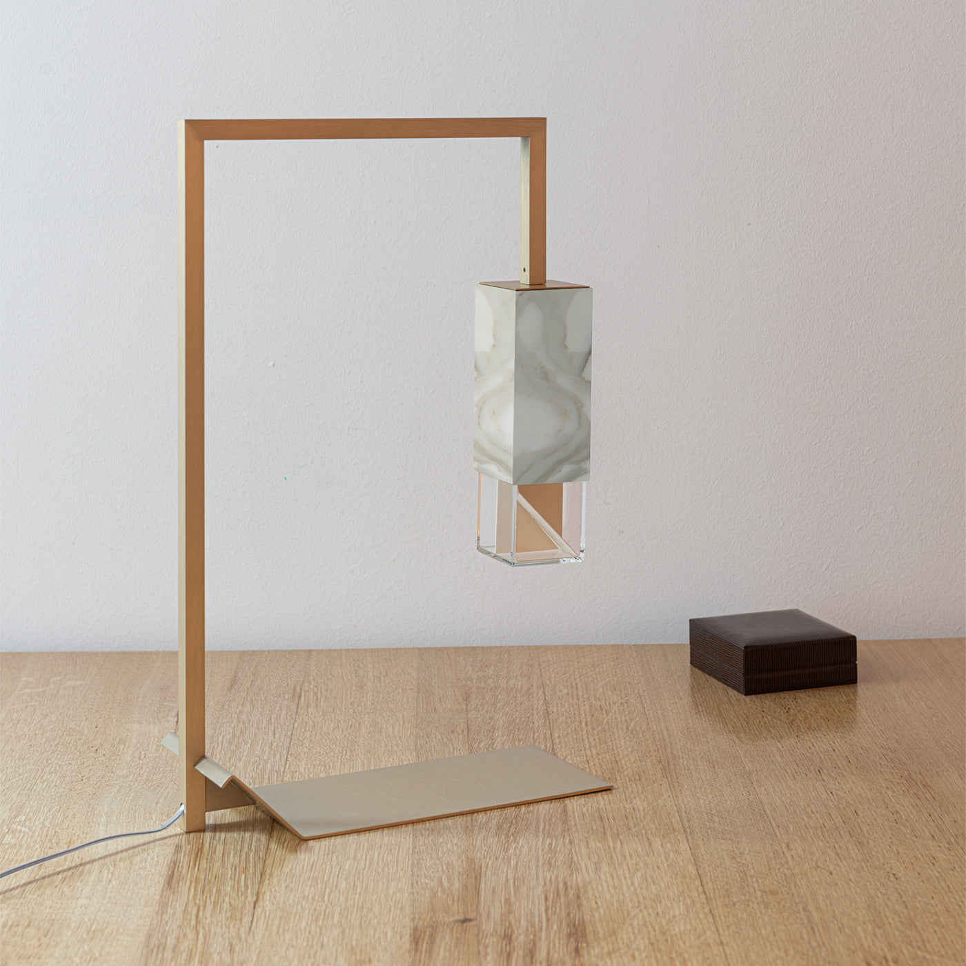 Lampe/Zwei Tischlampen aus weißem Marmor - Alternative Ansicht 4