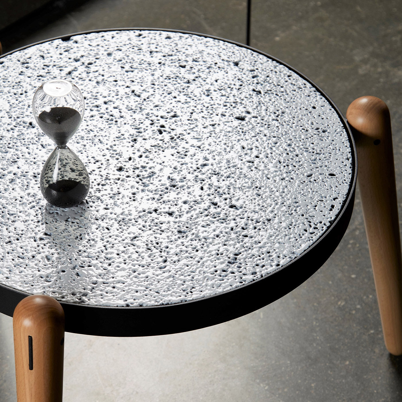 Tris Perciata Stone Round Coffee Table #1 by Luca Maci - Alternative view 1