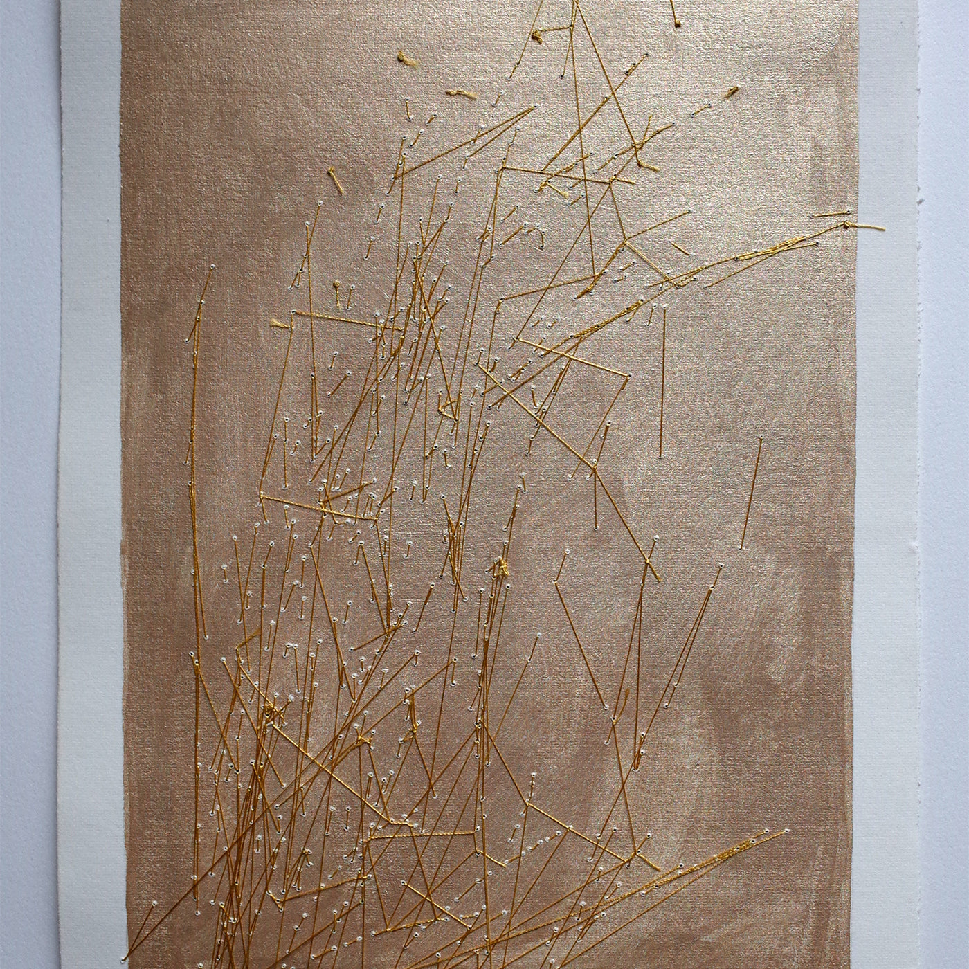 Cenere E Oro Painting on Paper - Alternative view 2