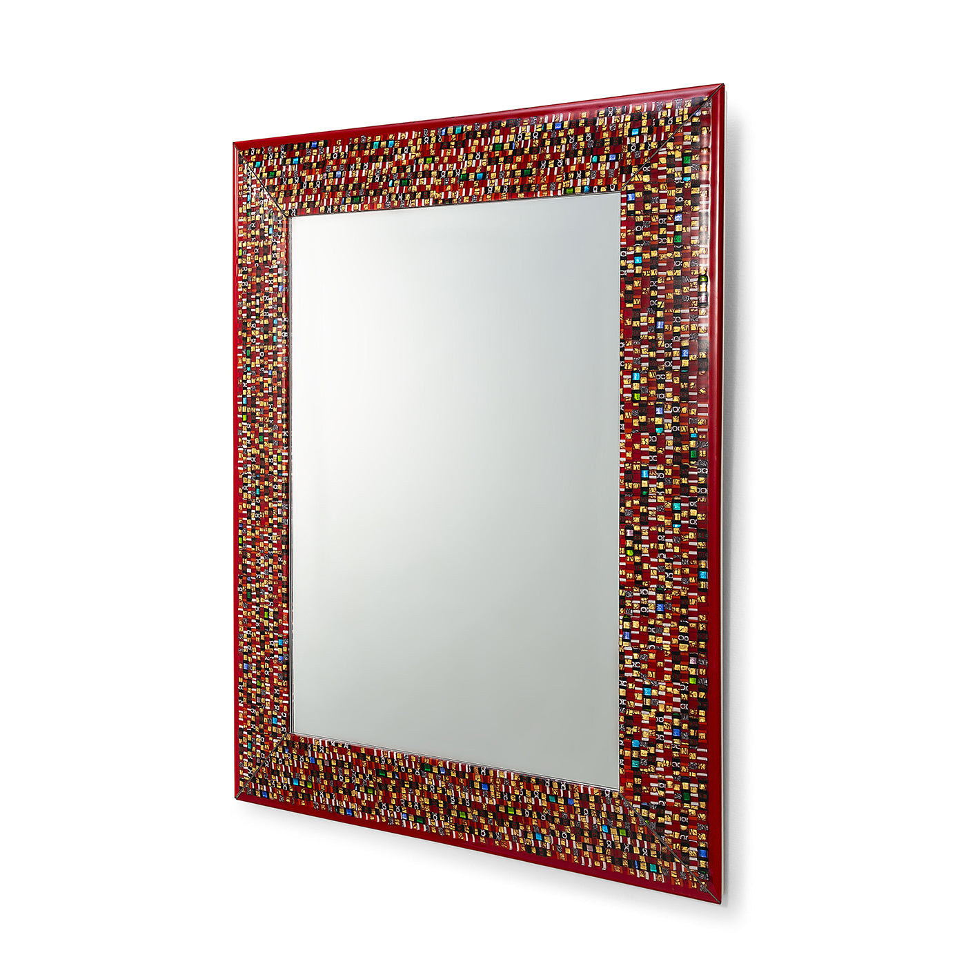 Espejo con marco de mosaico Phoenix de cristal de Murano - Vista alternativa 1