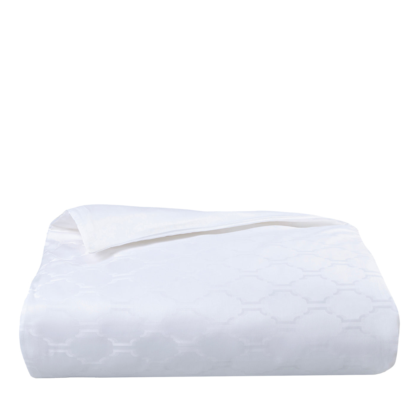 Waldorf Damask White Double Bed Duvet Cover - Main view