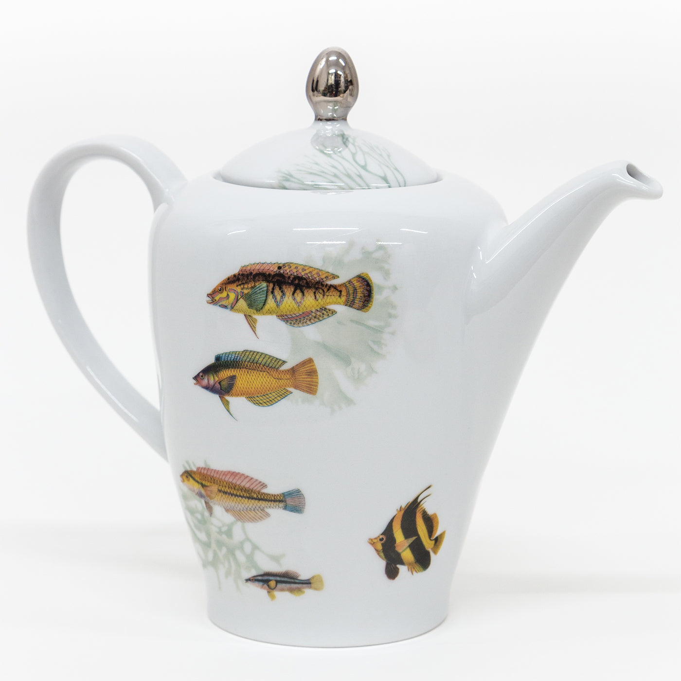 Amami Set da tè in porcellana con pesci tropicali - Vista alternativa 2
