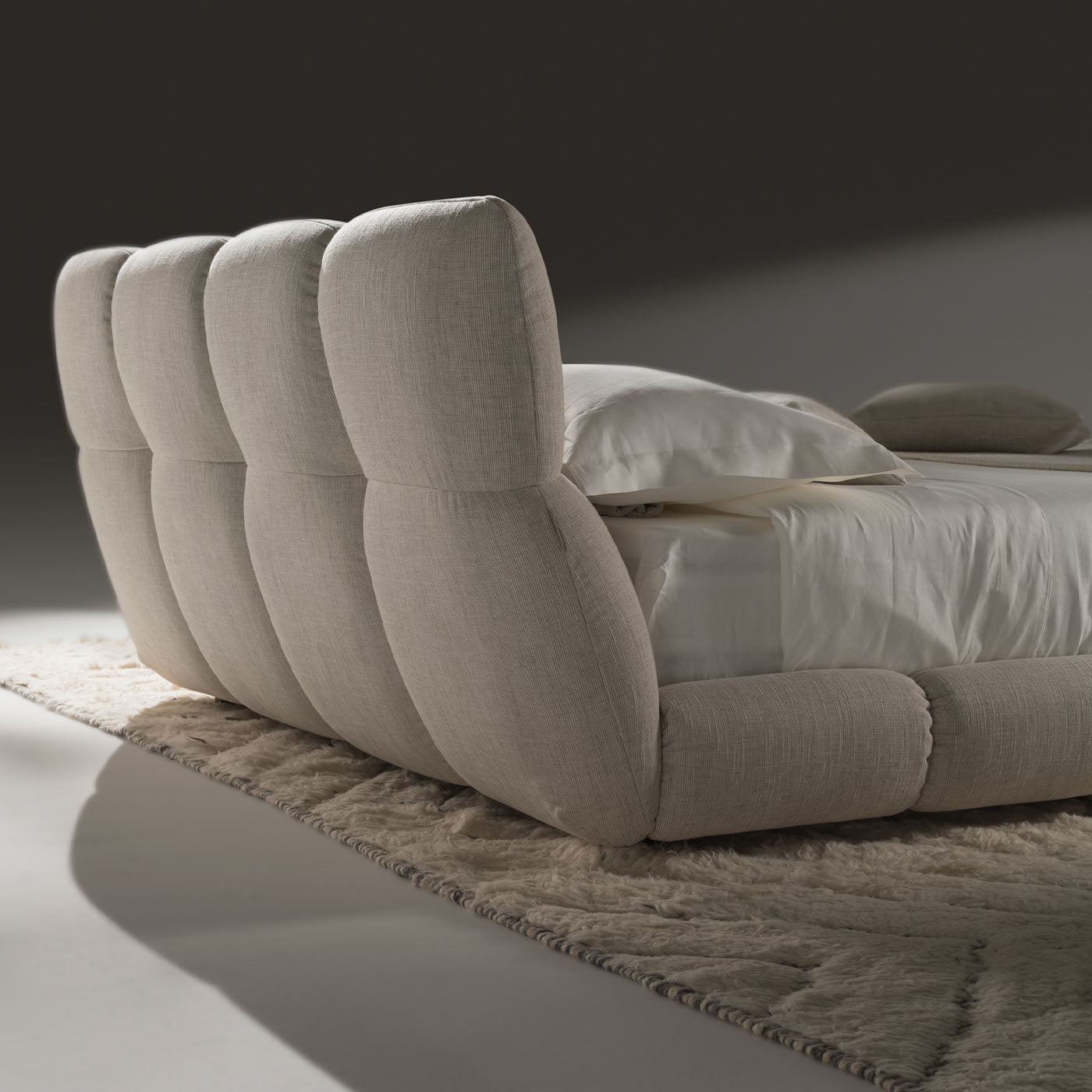 Venice Beige Fabric Bed - Alternative view 3