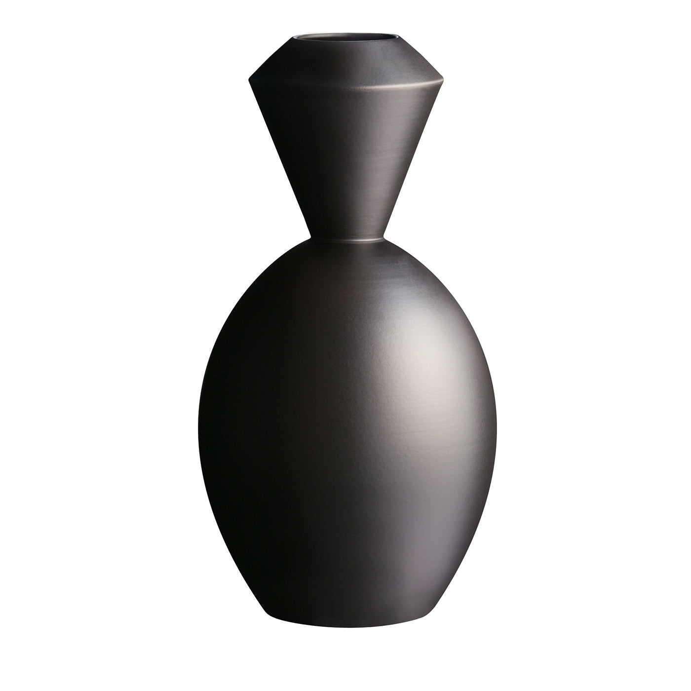 Médon Matte Black Vase - Main view