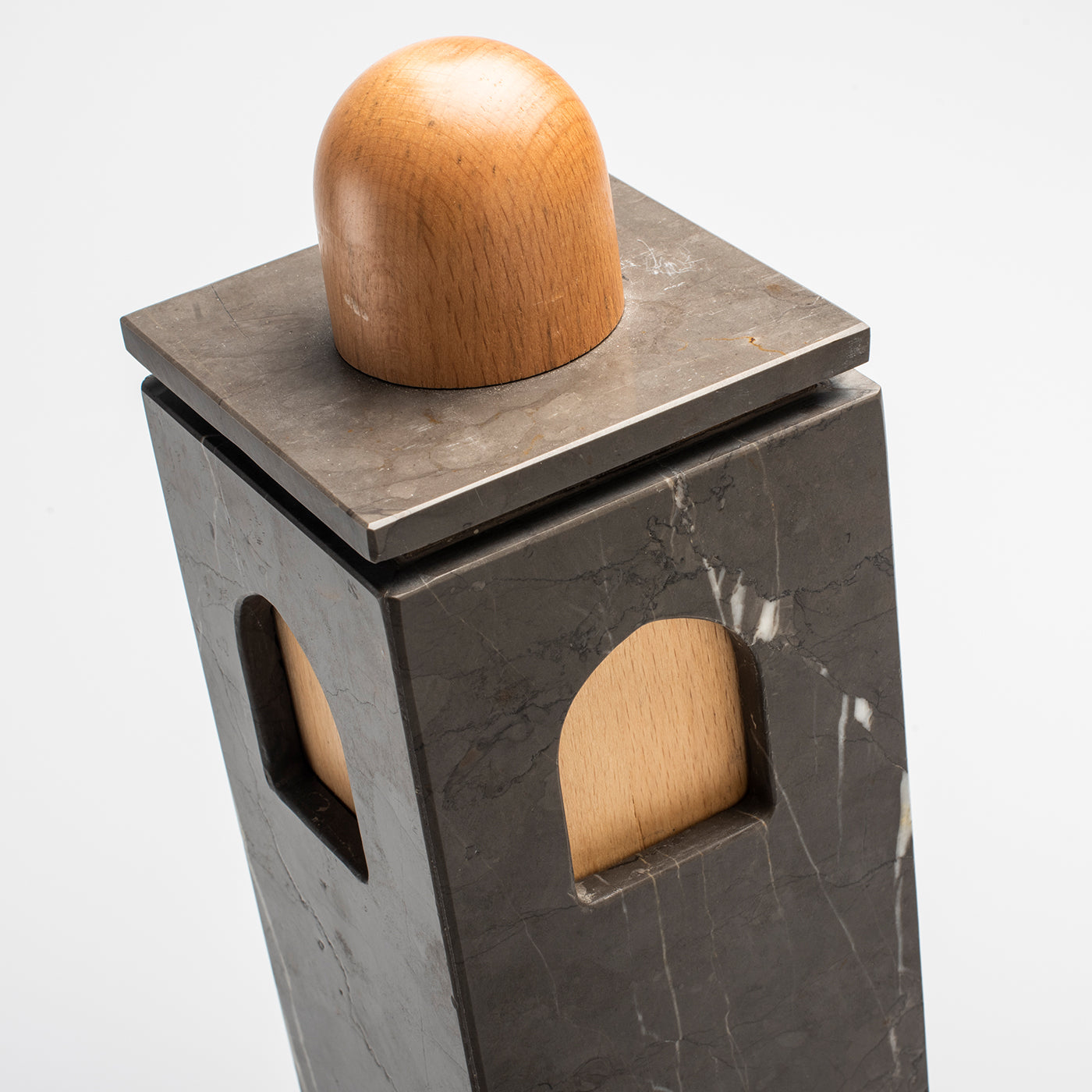 Quba Tall Gray Box by Gabriele D'Angelo - Alternative view 2