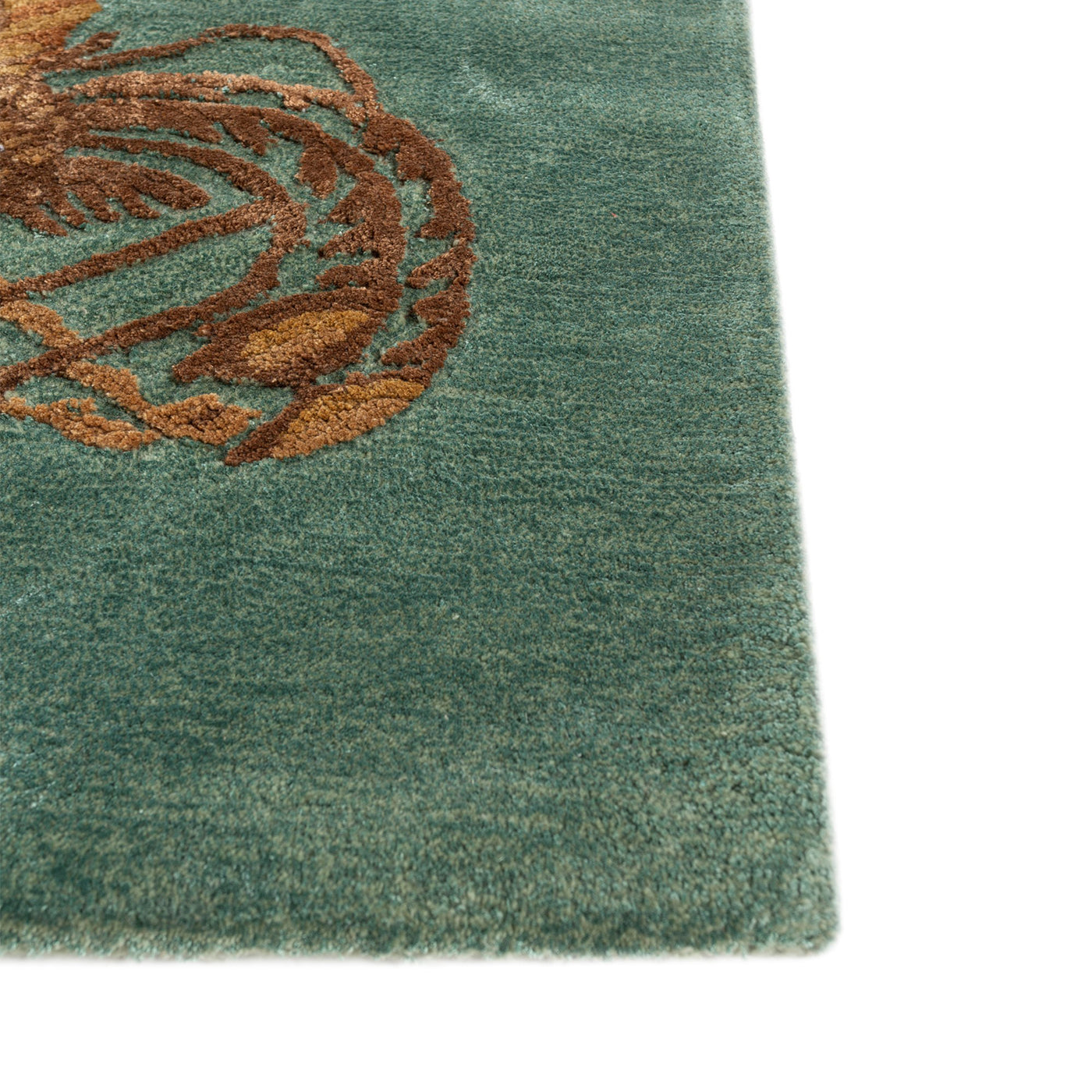 Mystic Grove Smoke Green & Dark Amber Gold Hand Tufted Rug - Alternative view 2