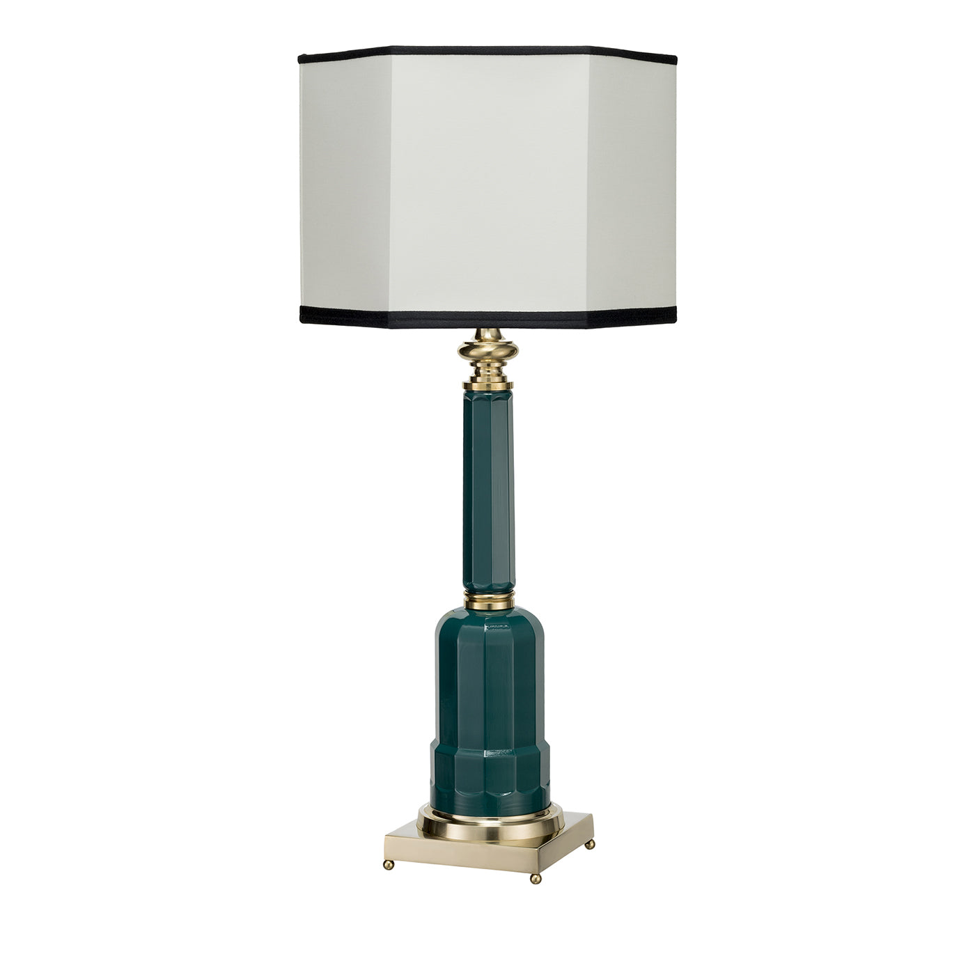 Lámpara de mesa Jacaranda verde petróleo - Vista principal