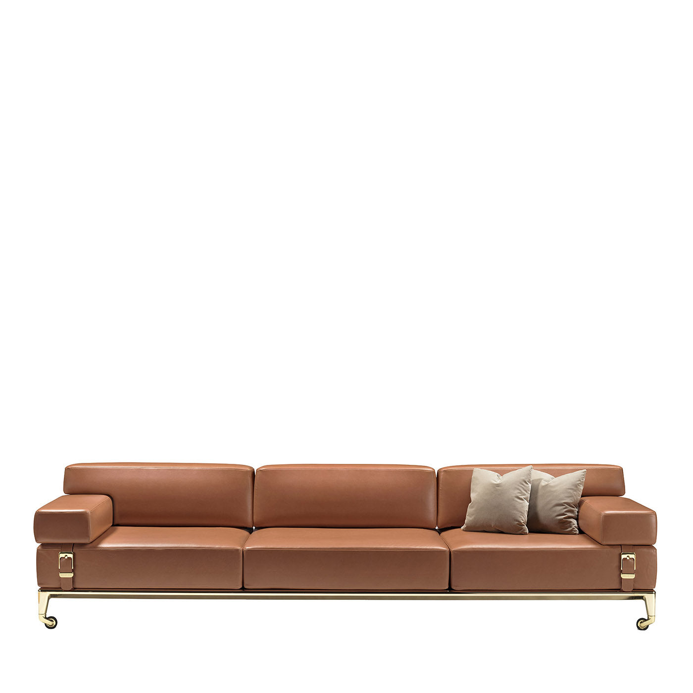 Shaker 3-sitzer orange sofa by Stefano Giovannoni - Hauptansicht
