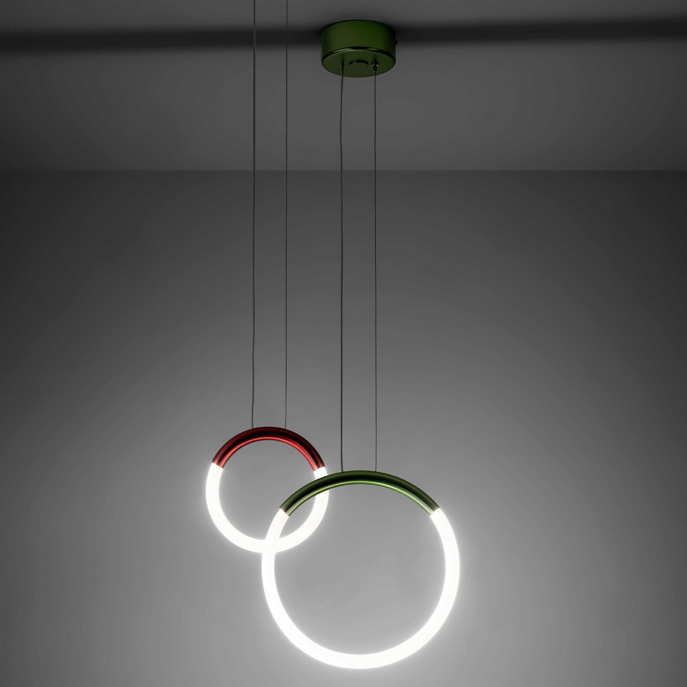 Suspensión de metal verde mate Loop - Vista alternativa 4