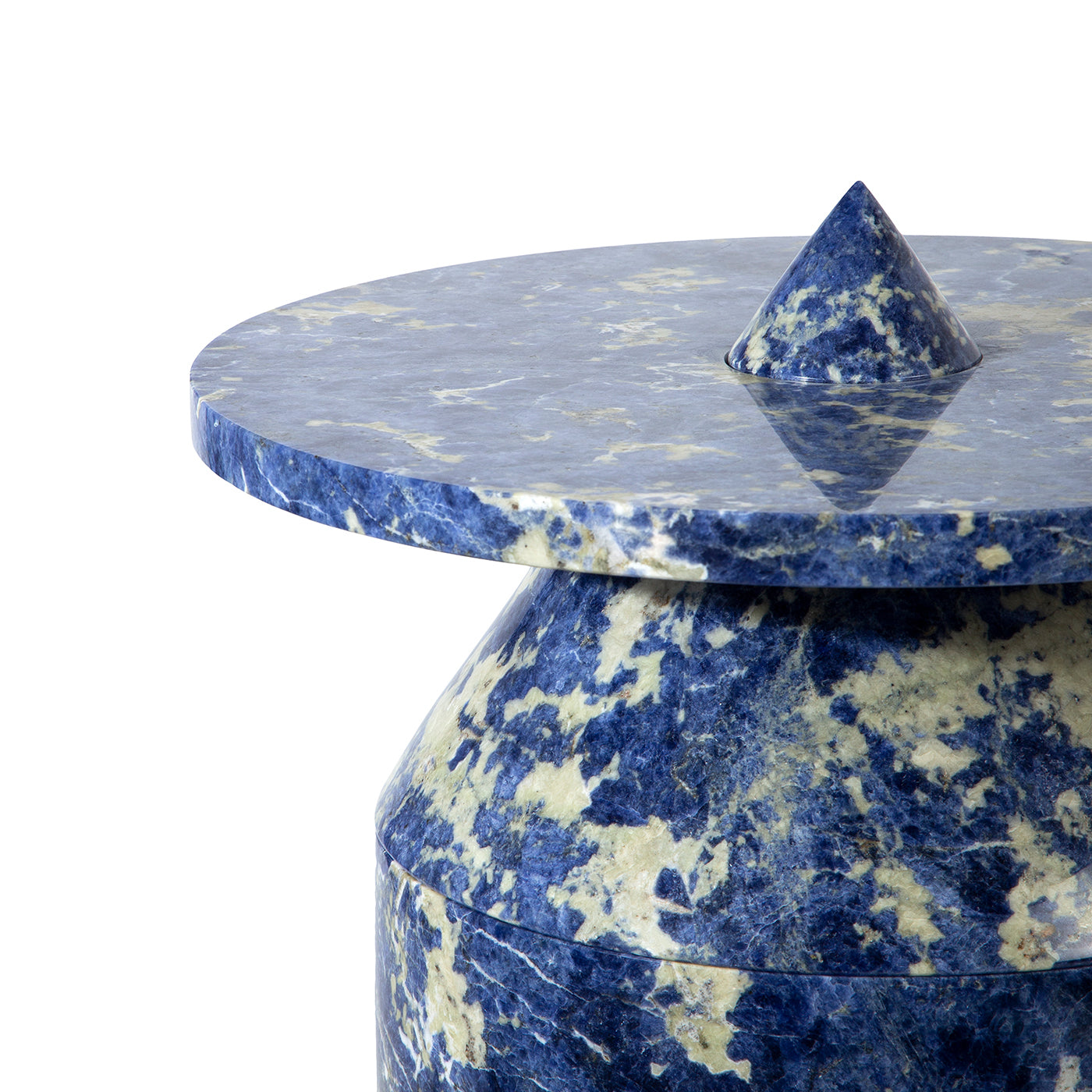 Tótem de mármol de sodalita azul de Karen Chekerdjian - Vista alternativa 1