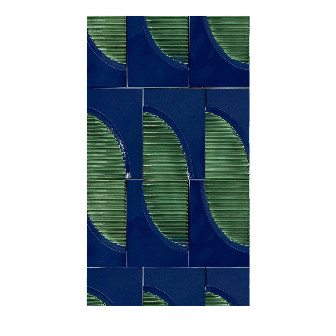 Arena Blue-And-Green Wall Covering by Giacomo Totti - Main view
