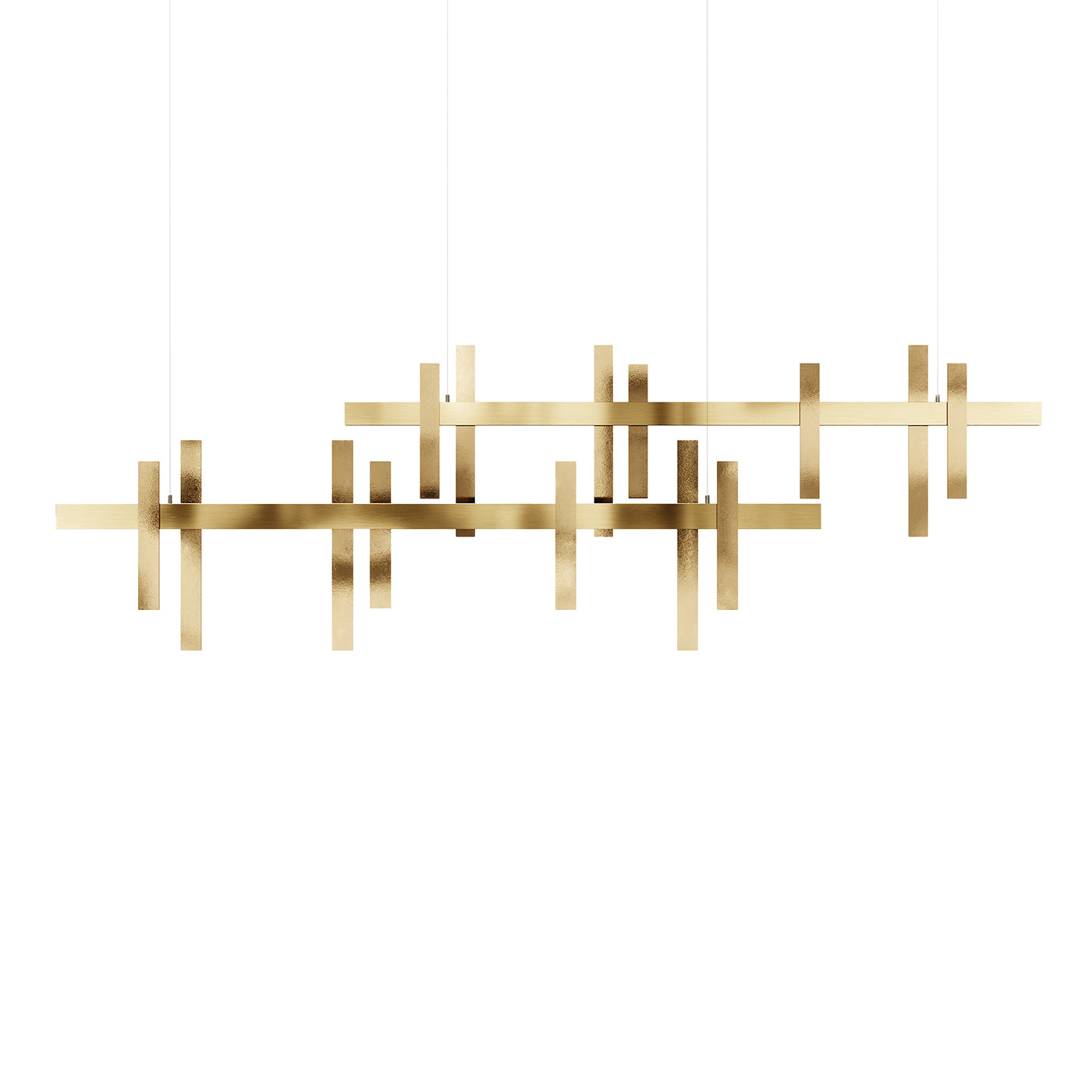 Forest Light gold finish brass Chandelier - Main view
