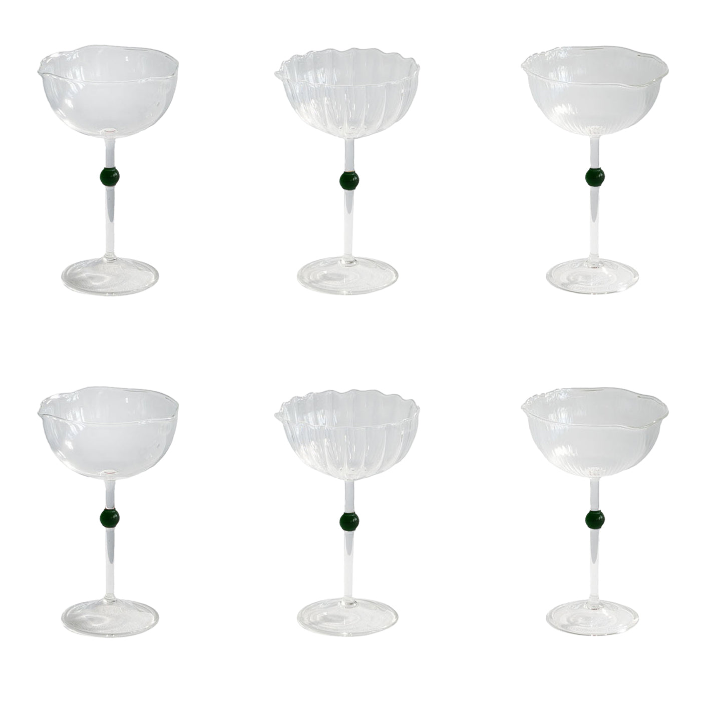 Set of 6 Pearl Amber Cups - Main view