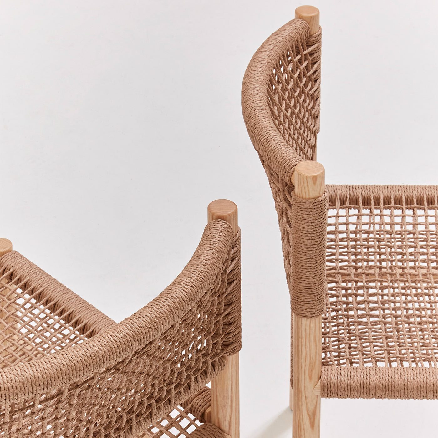 Harry's 816 Woven Cellulose Cord Chair in Ash Wood - Alternative view 1