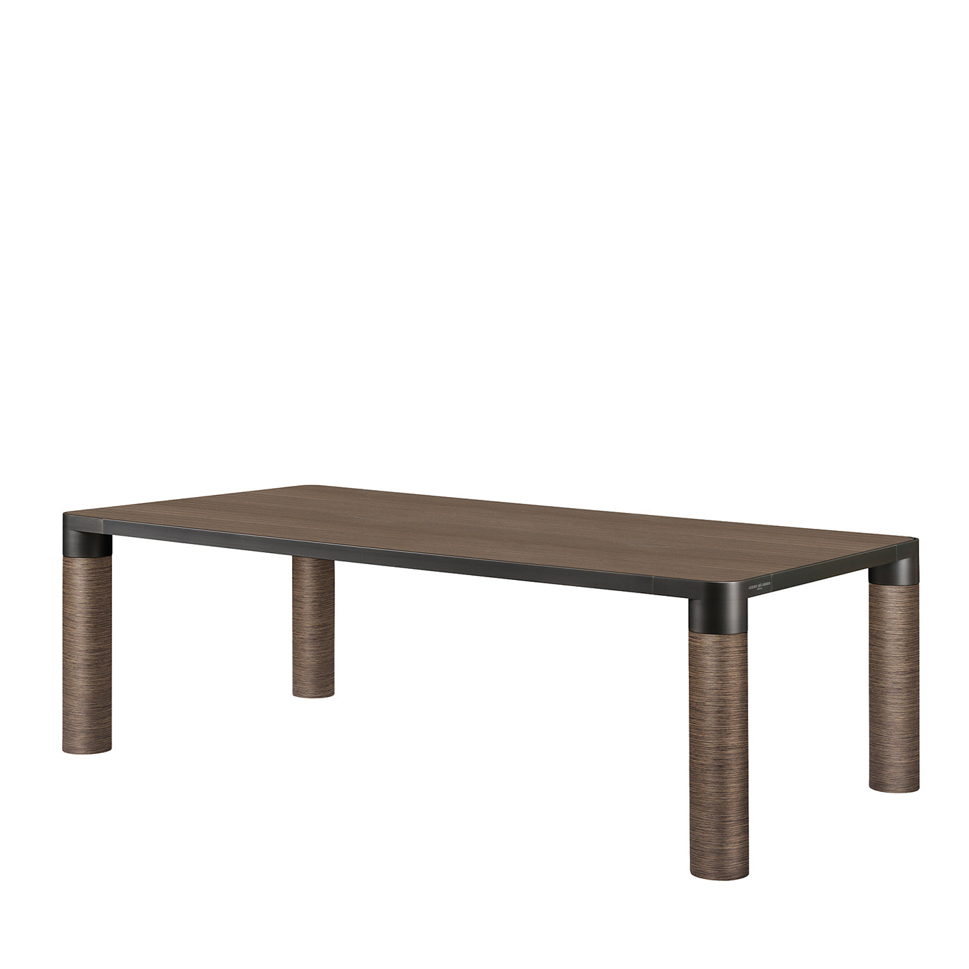 Bold Rectangular Brown Wood Dining Table by Elisa Giovannoni - Alternative view 1