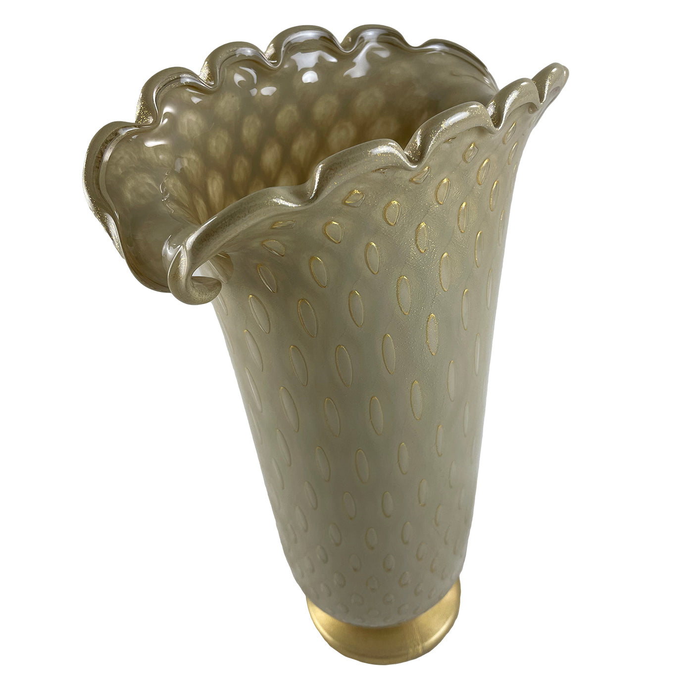 Conchiglia Grand vase zoomorphe en verre beige - Vue alternative 2